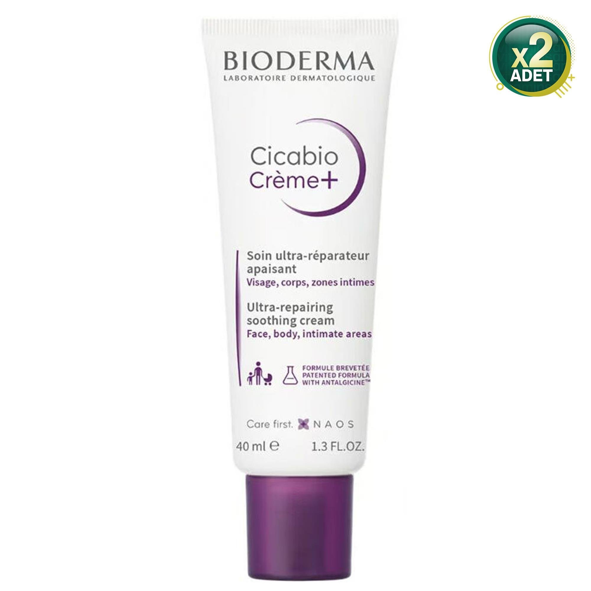 Bioderma Cicabio Cream+ Onarıcı Ultra Nemlendirici Krem 40 ml 2 Adet
