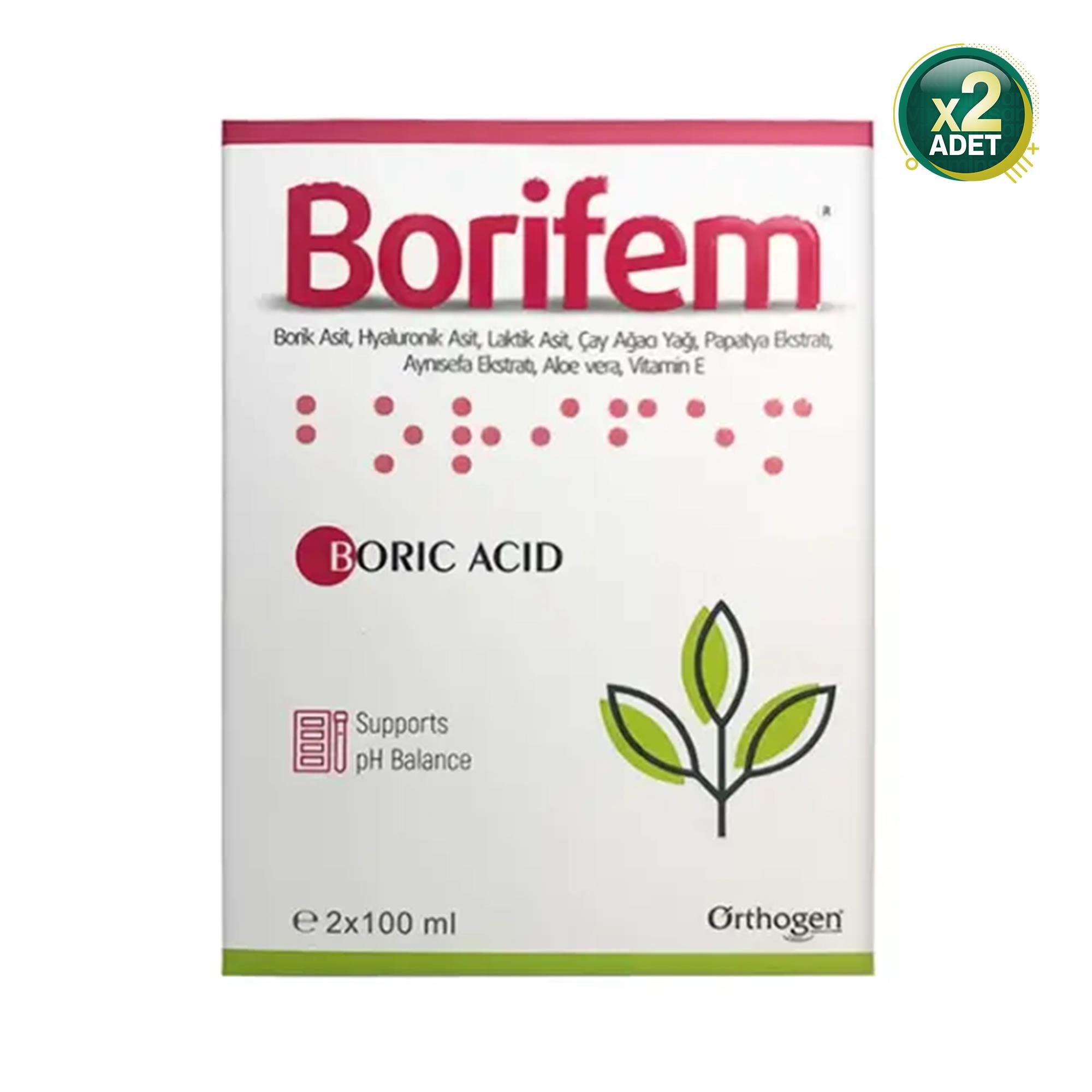 Borifem Vajinal Duş 200 ml 2 Adet