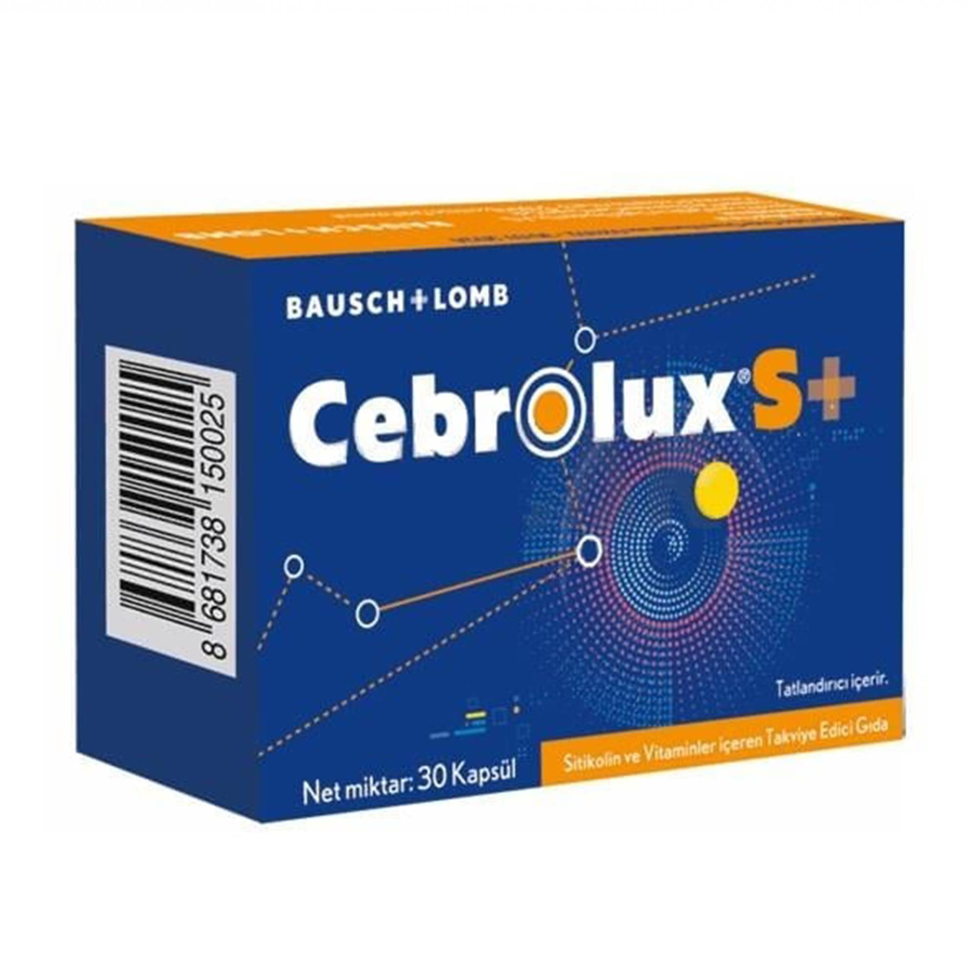 Bausch + Lomb Cebrolux S + Sitikolin Vitamin 30 Kapsül
