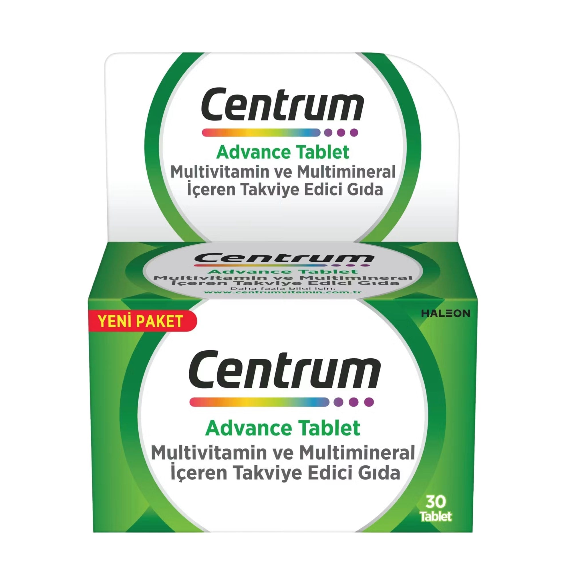 Centrum Gsk Advance 50 Plus Multivitamin 30 Tablet İçeren Takviye Edici Gıda Türkiye Menşeli