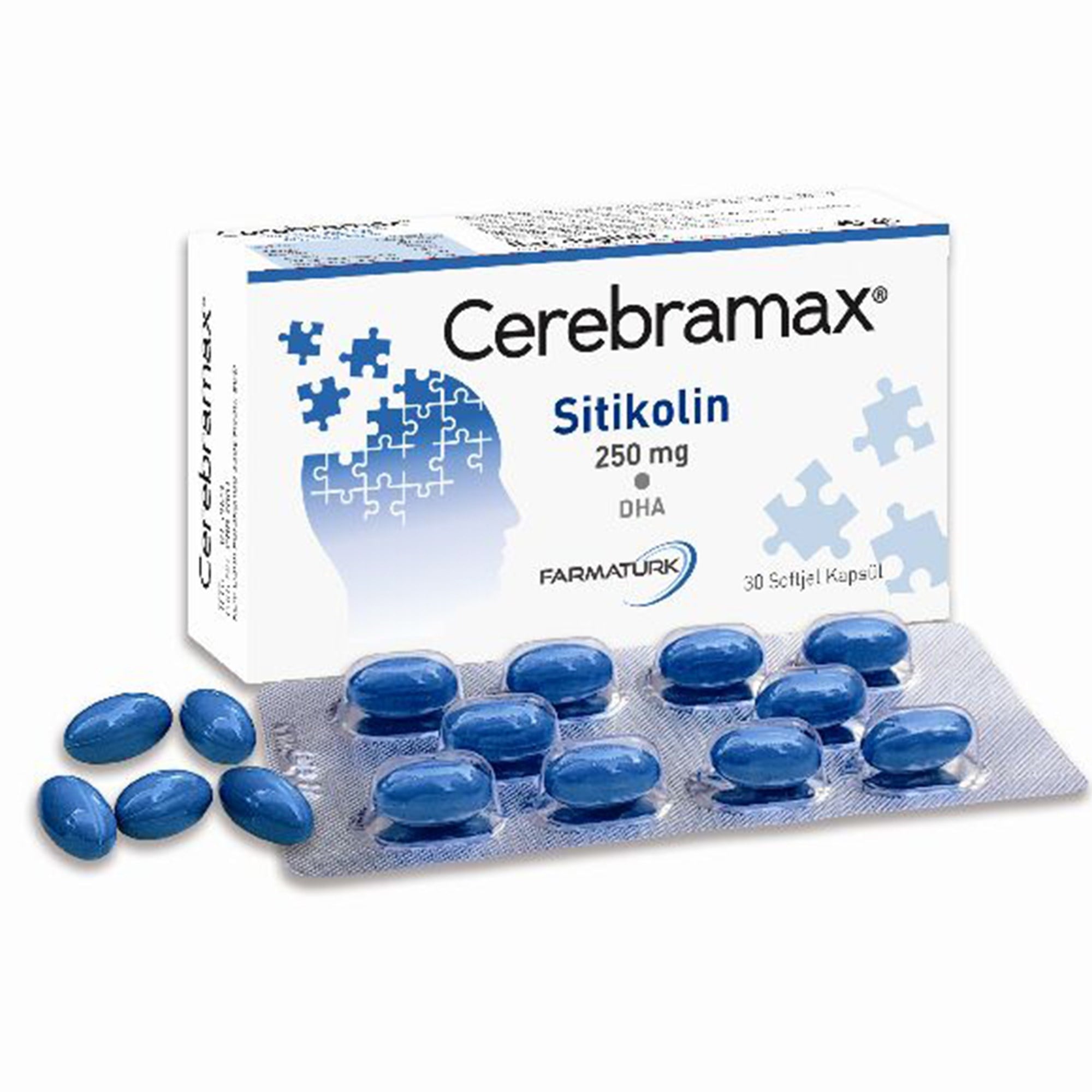 Cerebramax Sitikolin Balık Yağı 30 Kapsül