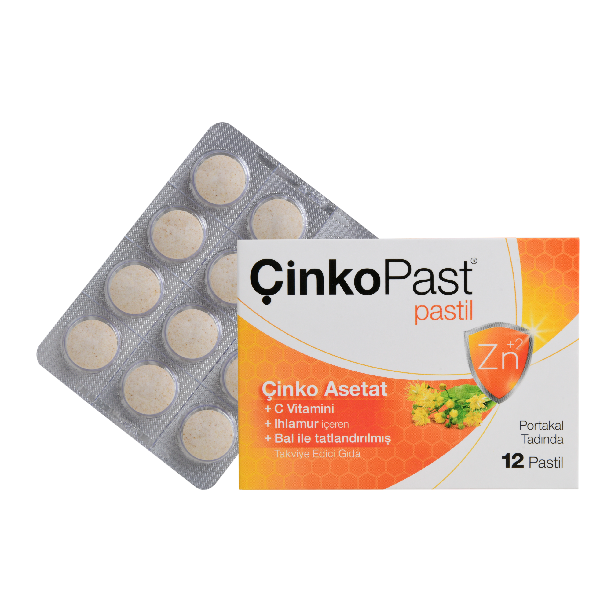 Çinkopast C Vitamini Ihlamur Bal Pastil 12'li