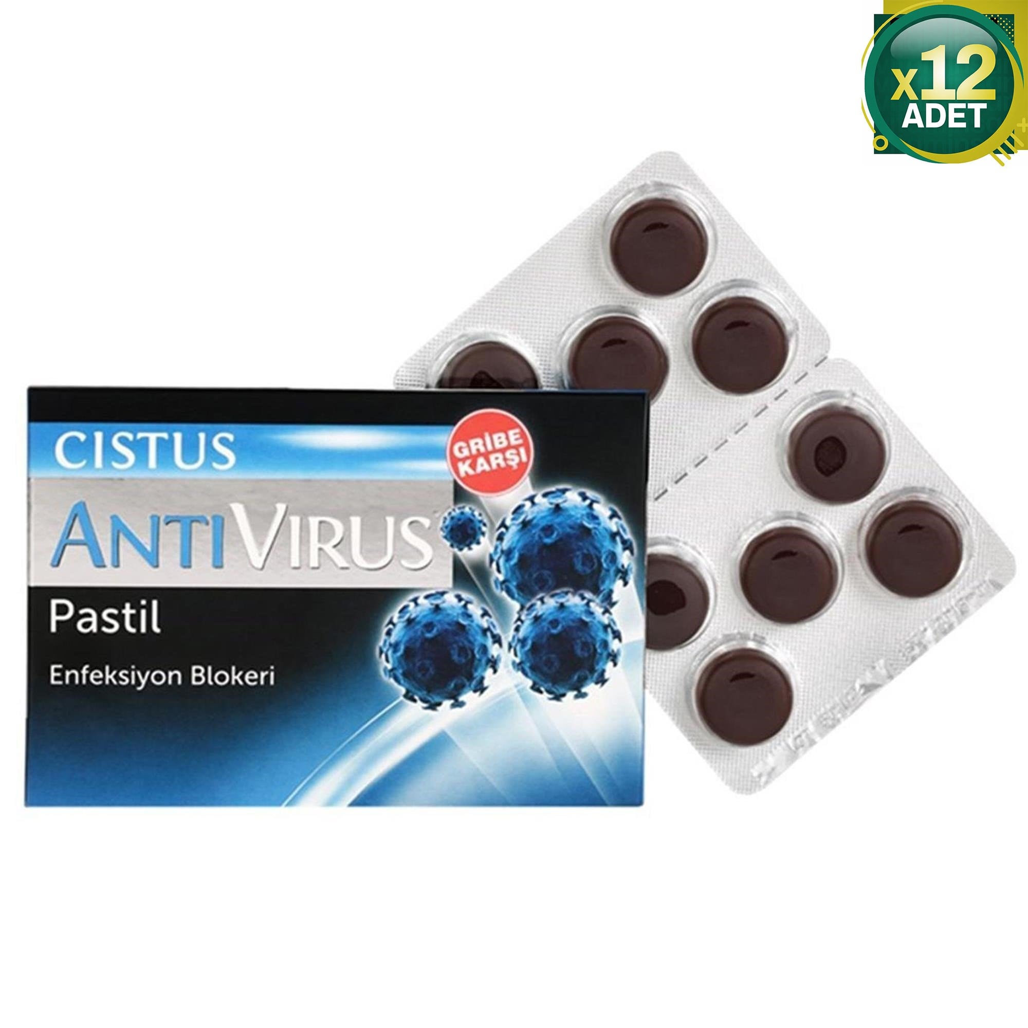 Cistus Antivirüs 10'lu Pastil 12 Adet