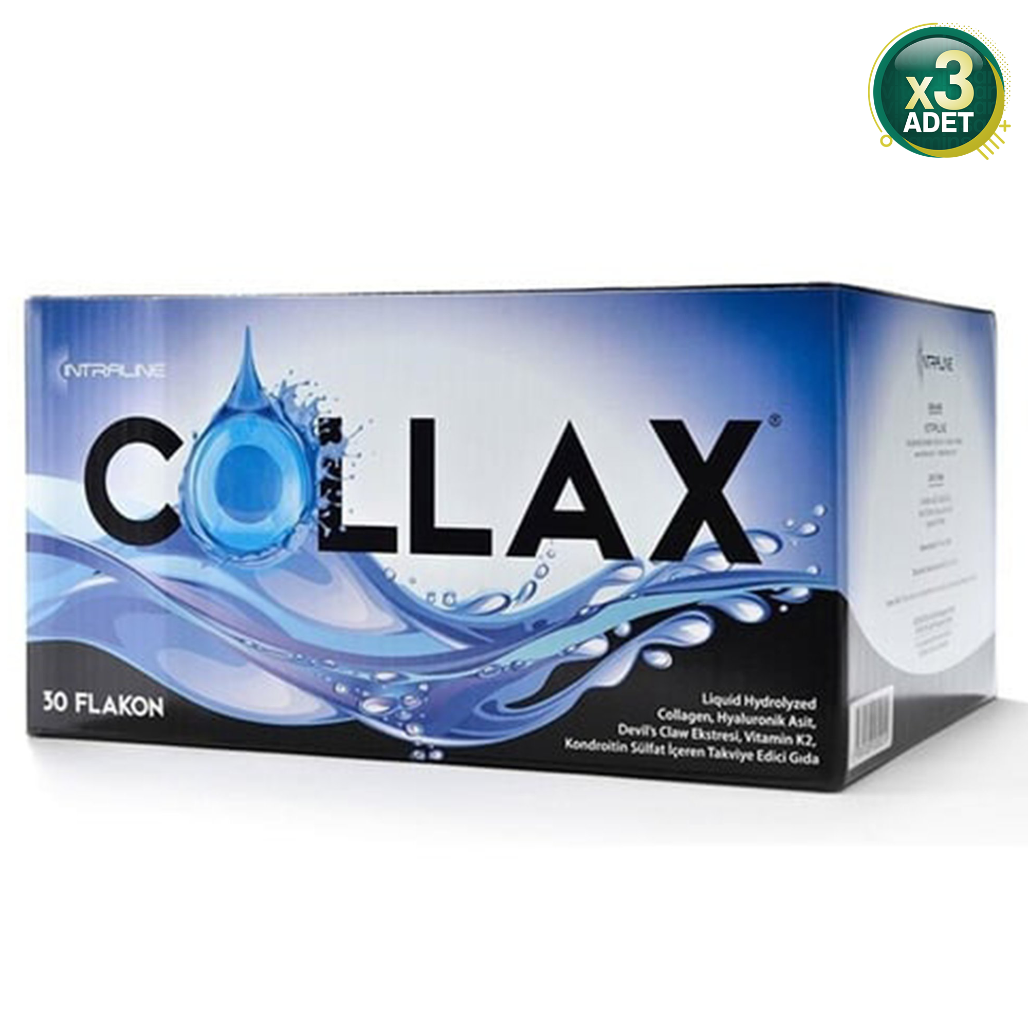 Collax Enzimatik Hidrolize Kolajen Ekonomoik 3 kutu