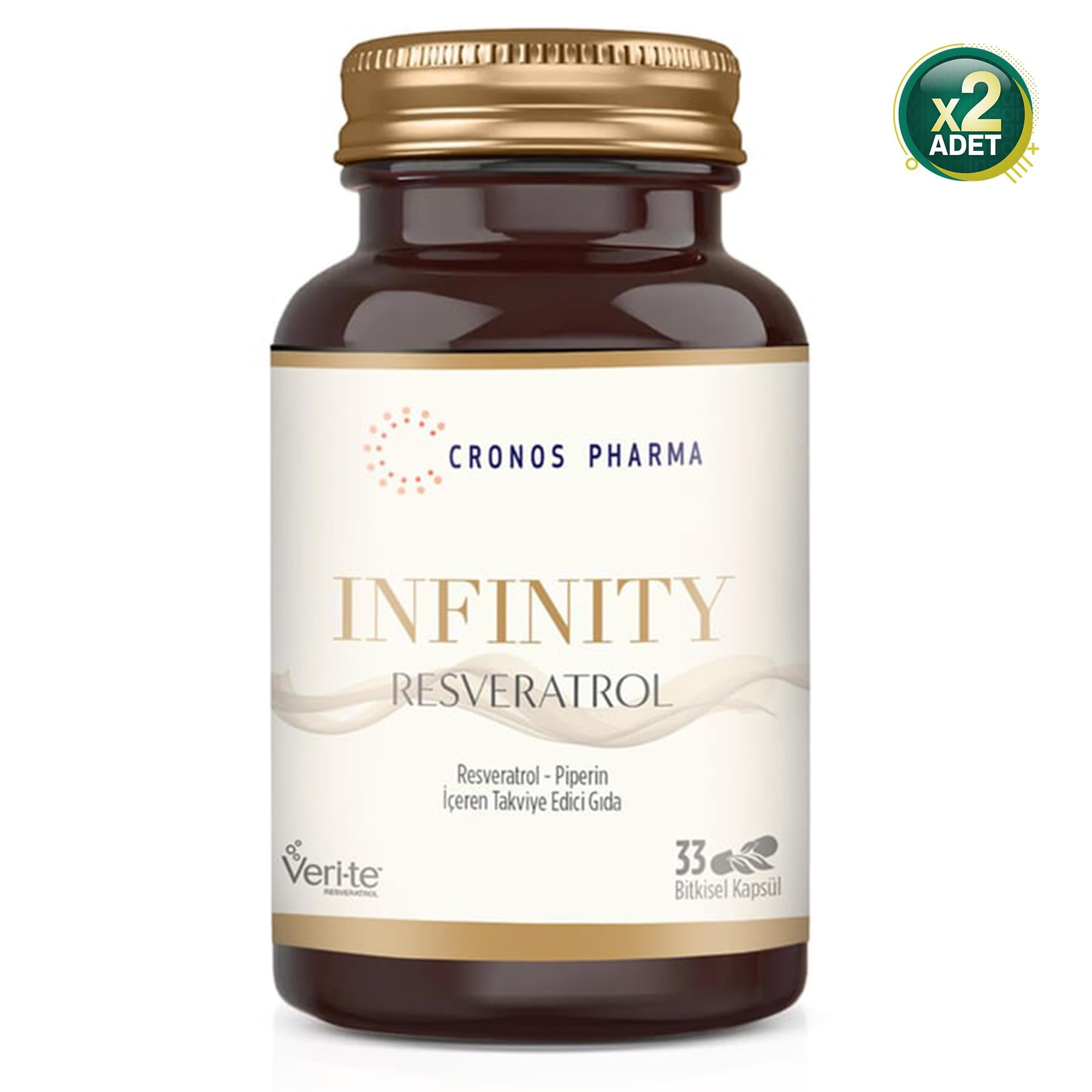 Cronos Pharma Infinity Resveratrol 33 Kapsül 2 Adet