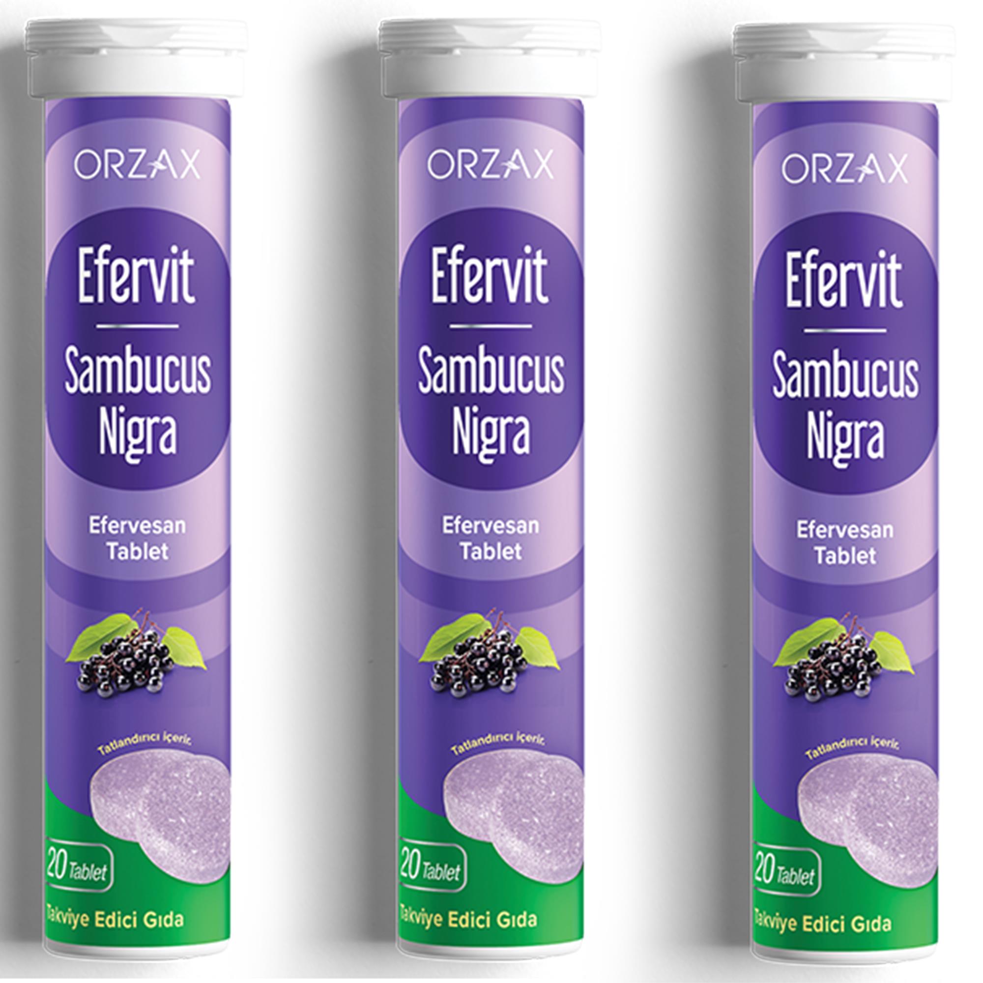 Efervit Sambucus Nigra 20 Efervesan Tablet 3 Adet