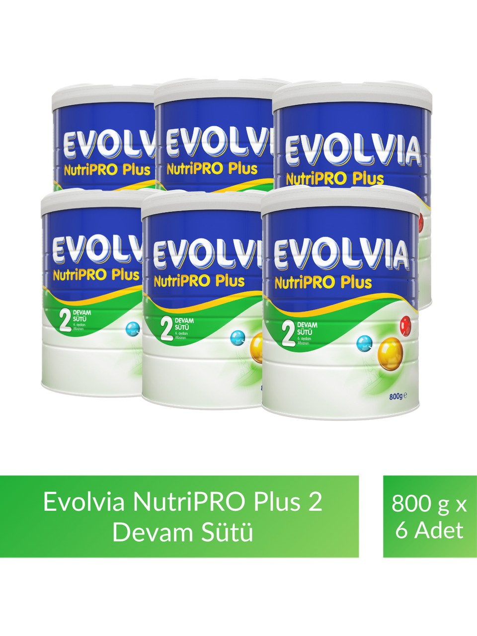 Evolvia Nutripro Plus 2 Devam Sütü 800 gr 6 Adet