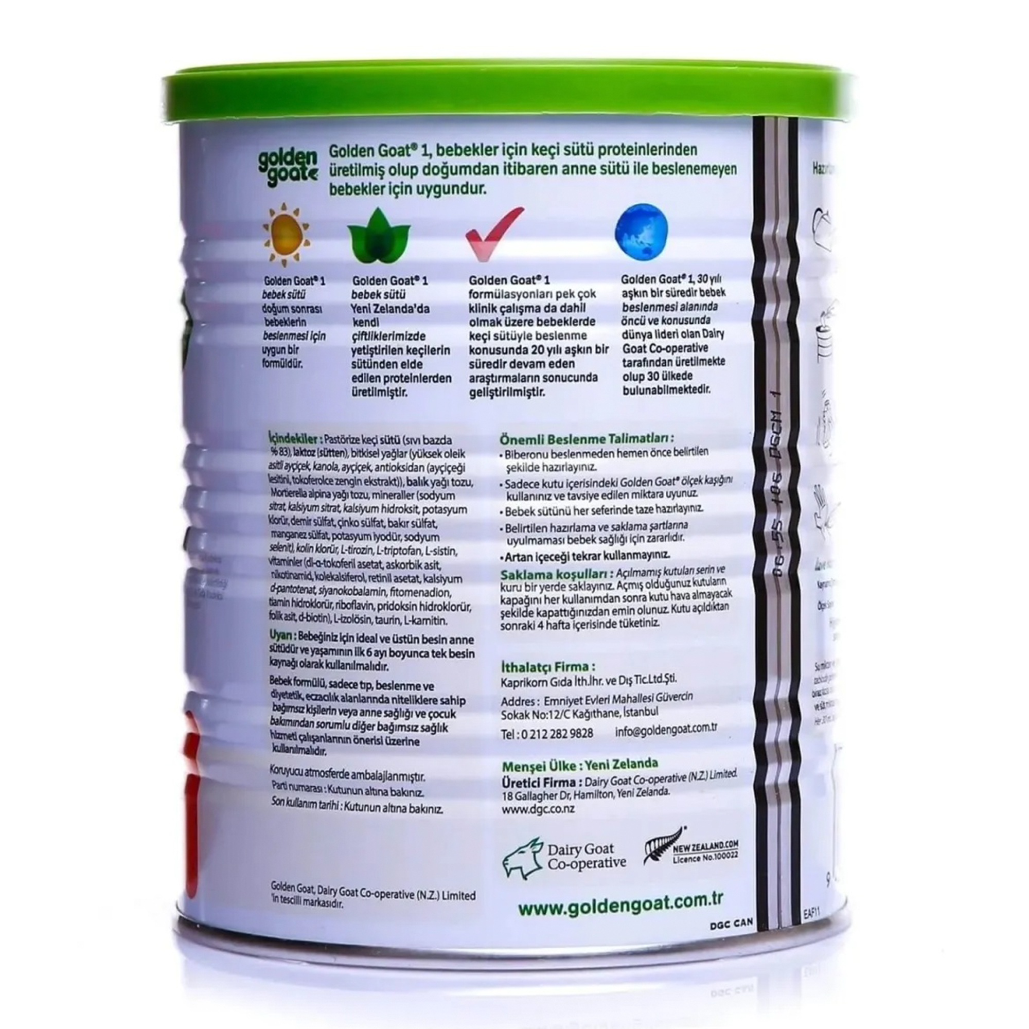 Golden Goat 1 Bebek Sütü 0-6 Ay 400 gr 12 Adet
