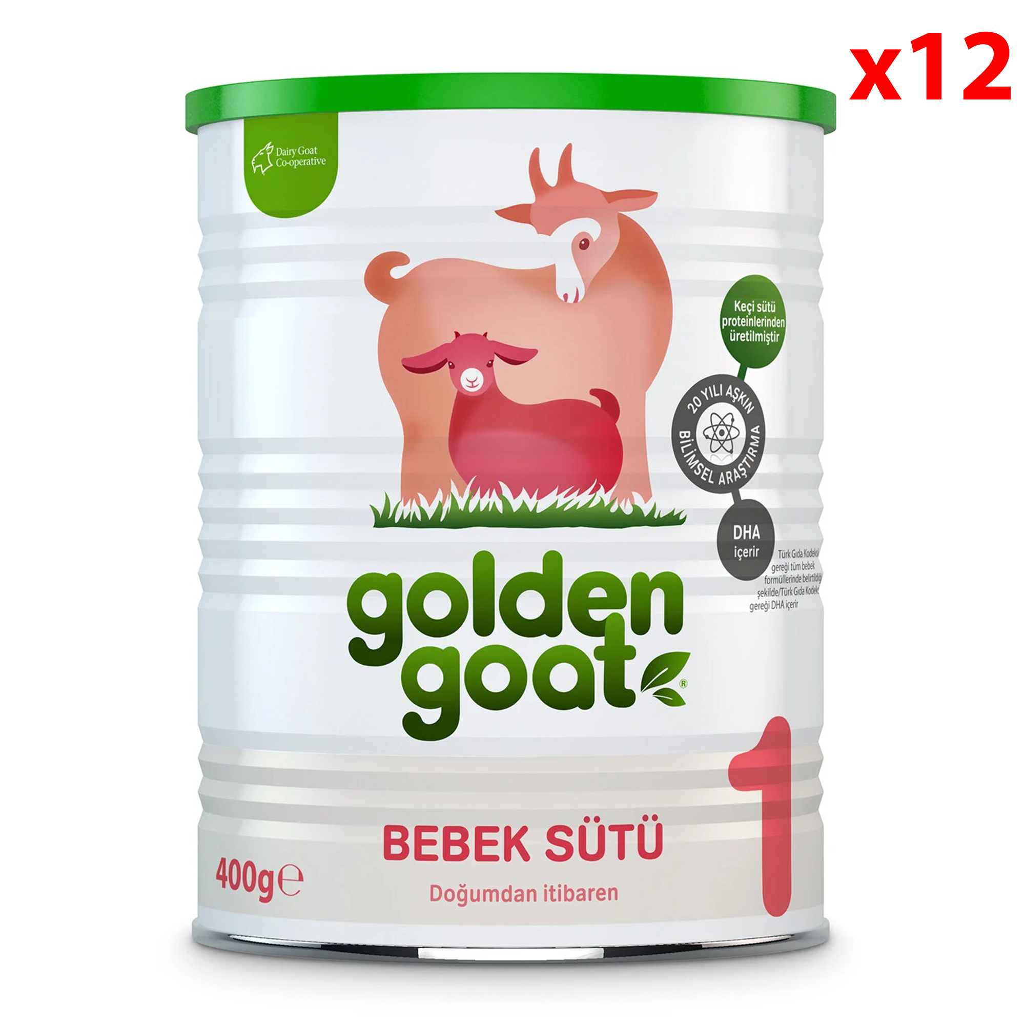 Golden Goat 1 Bebek Sütü 0-6 Ay 400 gr 12 Adet