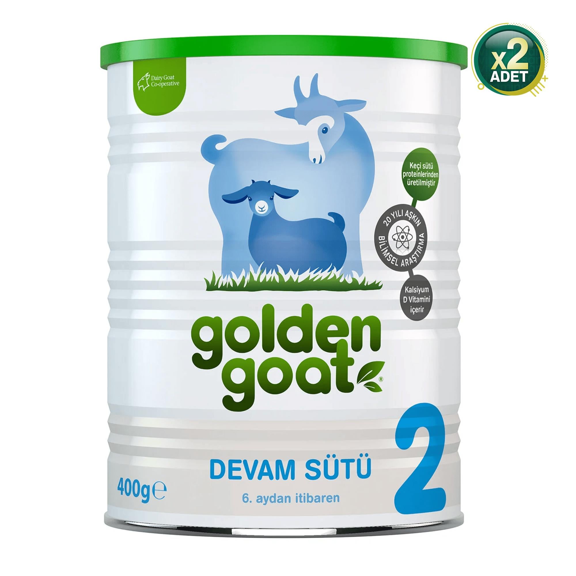 Golden Goat 2 Keçi Sütü Bazlı Ürün 400gr 2 Adet
