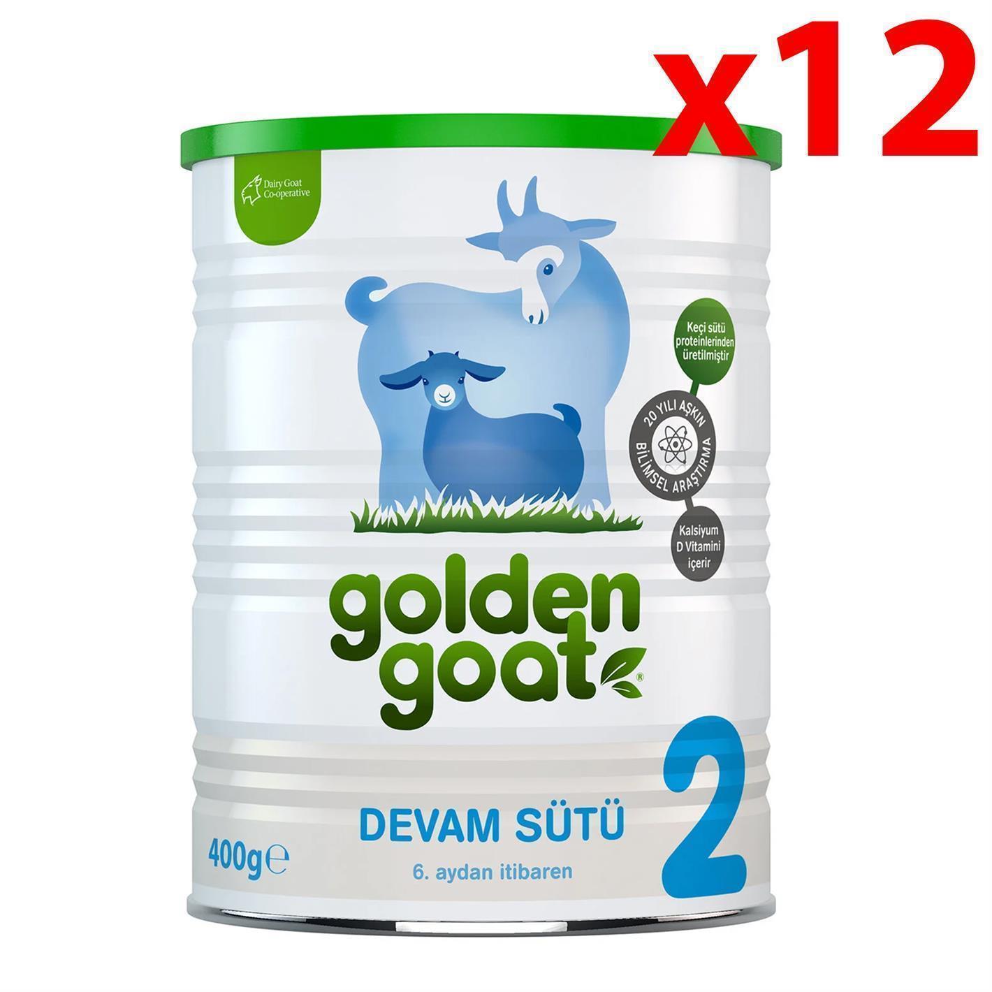 Golden Goat Keçi Devam Sütü 2 Numara 400 gr 12li Paket P10245