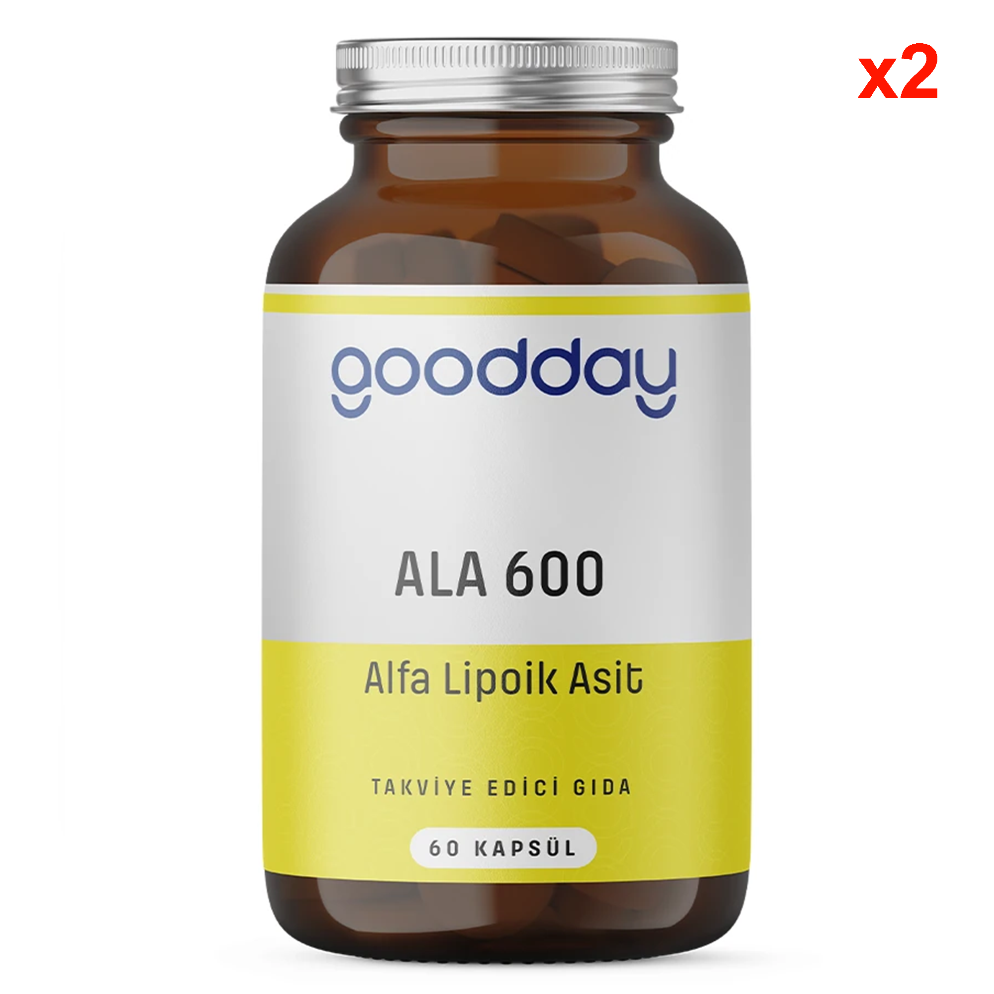 Goodday Alfa Lipoik Asit ALA600, 60 Kapsül, 2 Adet