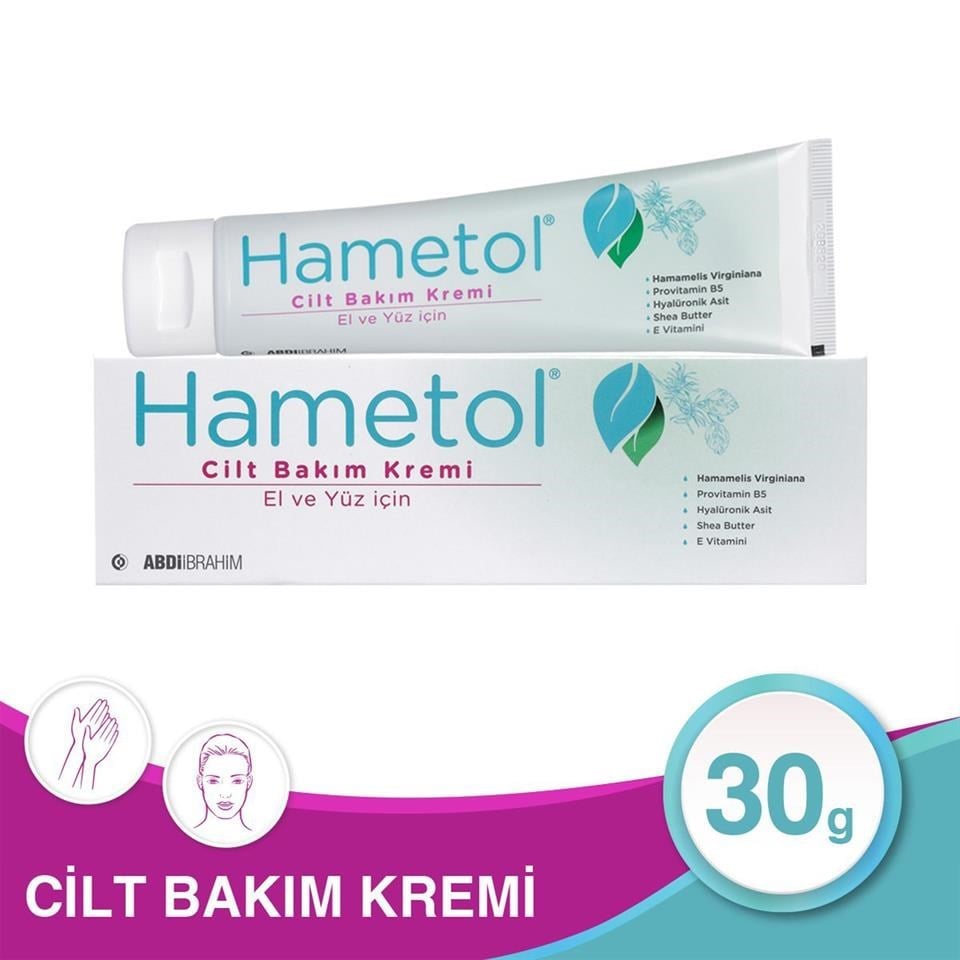 Hametol Cilt Bakım Kremi 30 gr Hassas Ciltler İçin Etkili Bakım Ürünü Unisex Kullanıma Uygun - standart