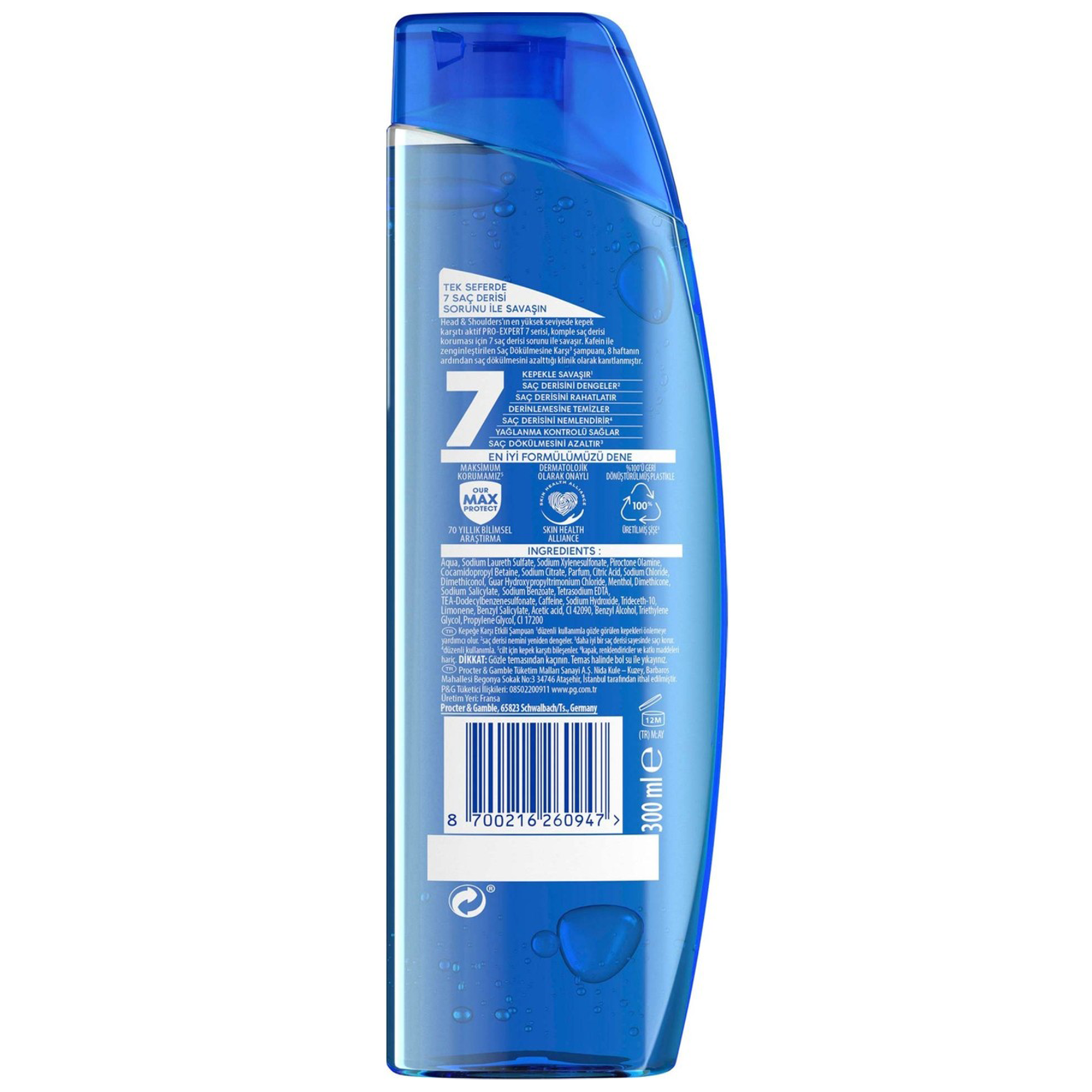 Head & Shoulders Pro-Expert 7 Kafein 300 ml Saç Dökülmesine Karşı Şampuan