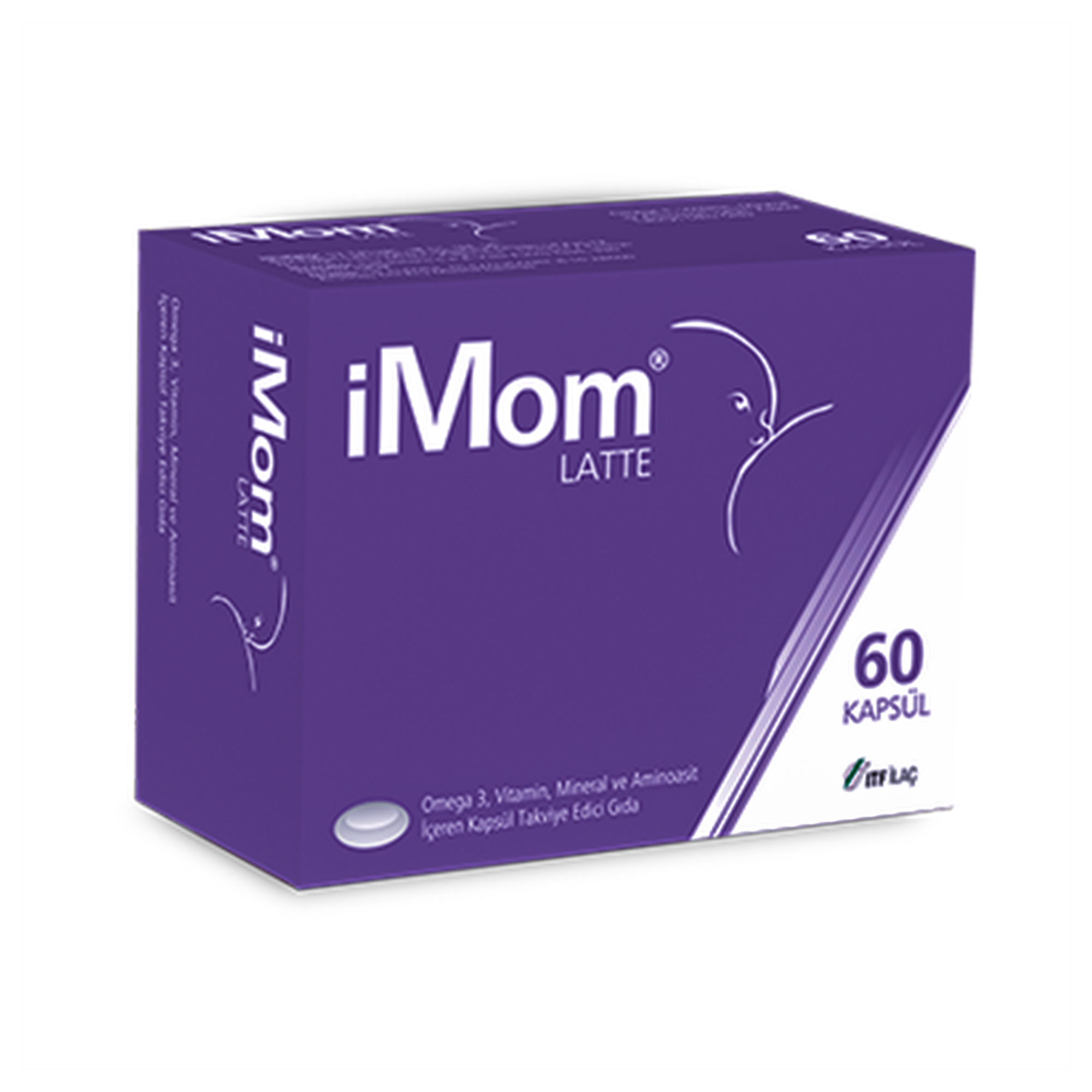 ITF İlaç iMom Latte Omega 3 Takviye Edici Gıda 60 Kapsül