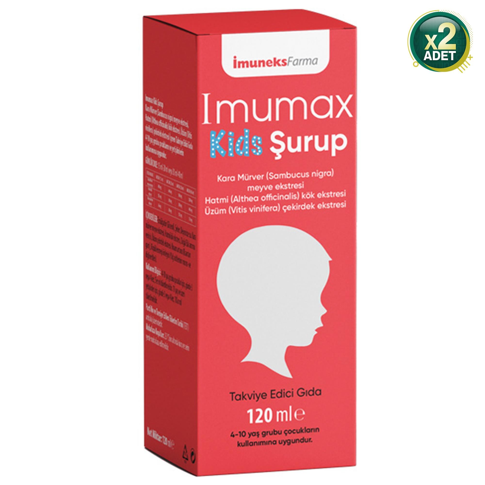 Imumax Kids Şurup 120 ml 2 Adet