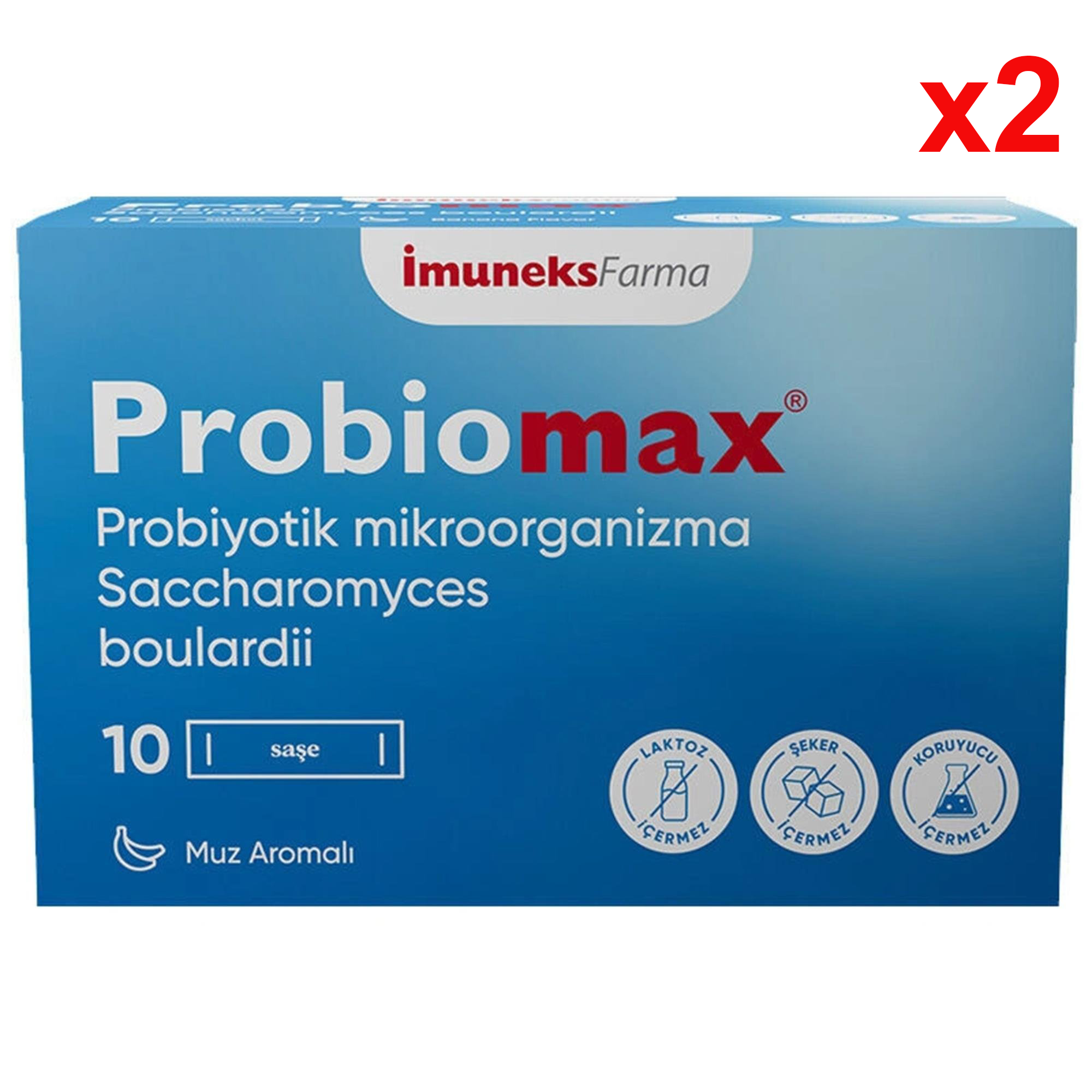 İmuneks Farma Probiomax Takviye Edici Gıda 10 Saşe 2 Adet