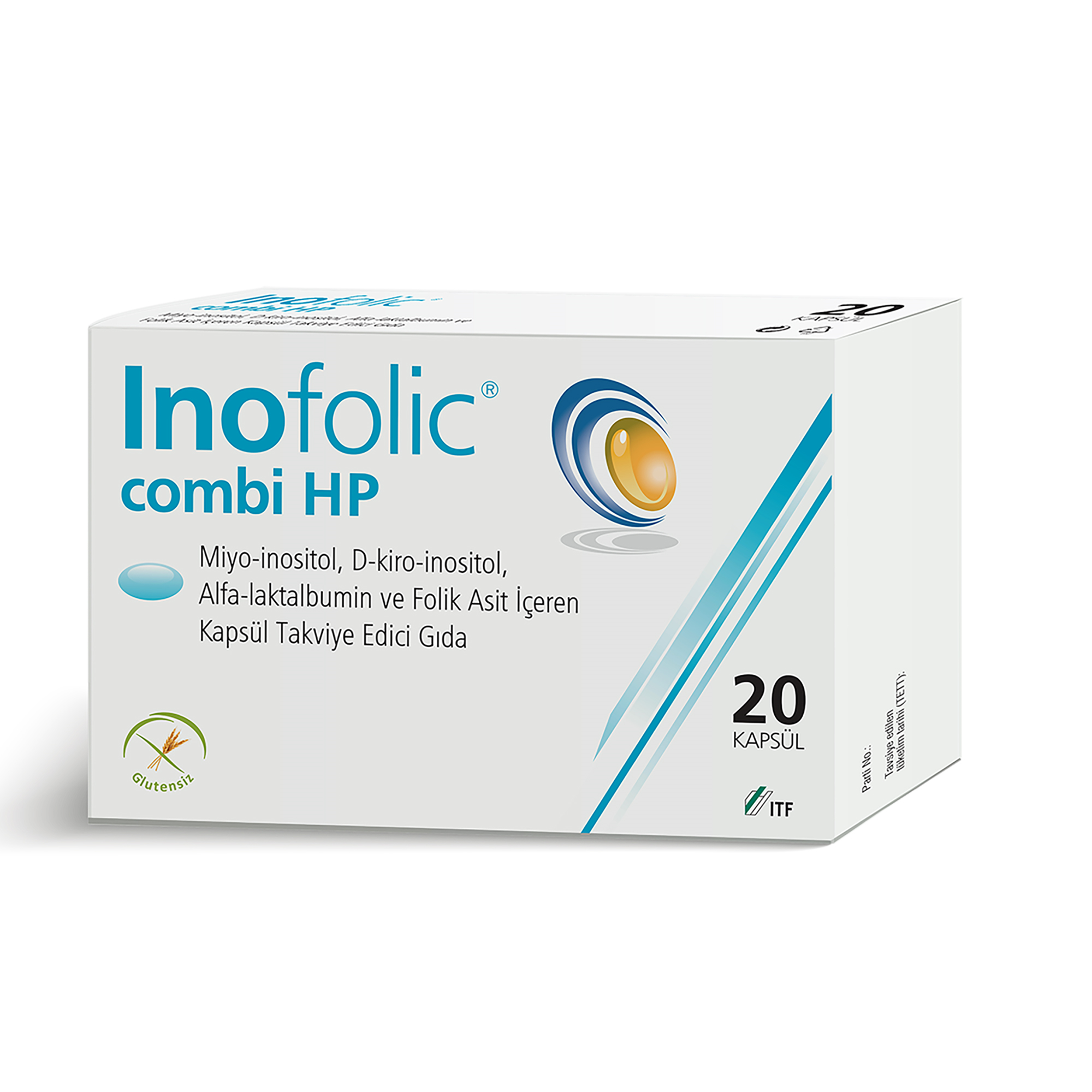 Inofolic Combi HP İnositol Folik Asit 20 Kapsül