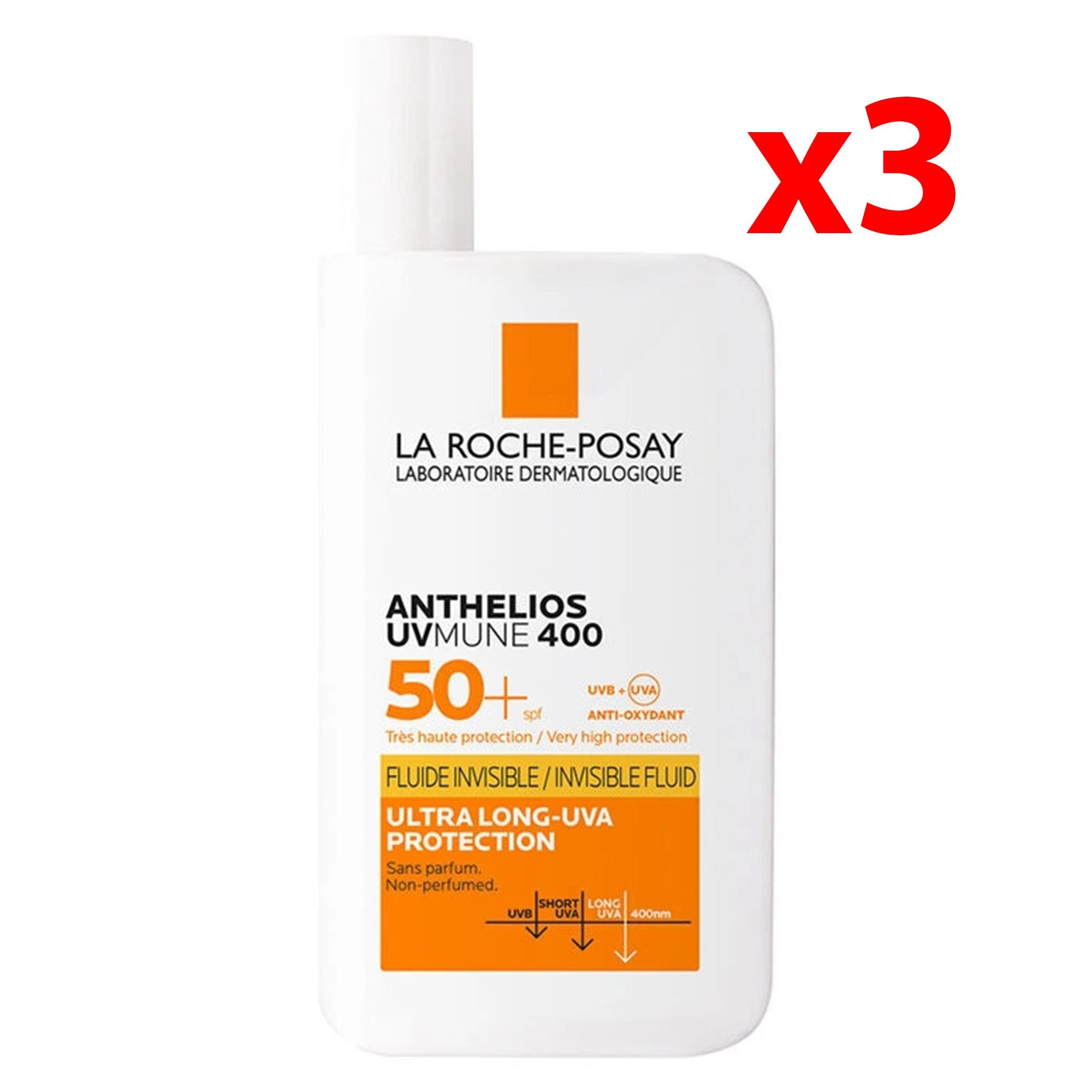 La Roche Posay Anthelios UVmune Fluid Güneş Kremi SPF50+ 50 ml 3 Adet