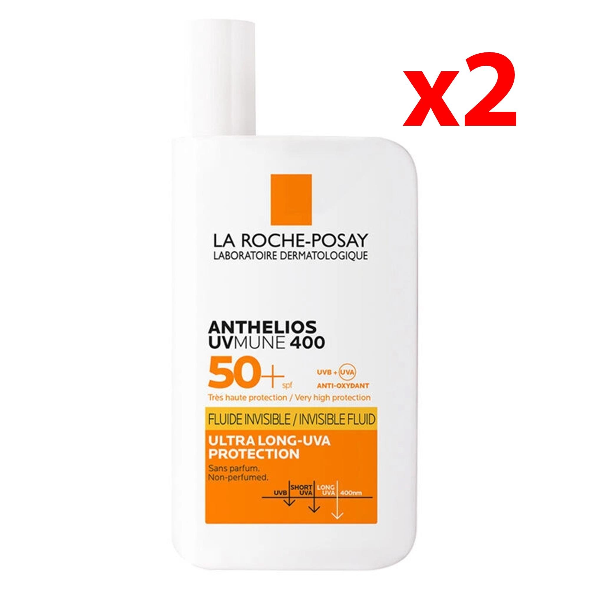 La Roche Posay Anthelios UVmune Fluid Güneş Kremi SPF50+ 50 ml 2 Adet