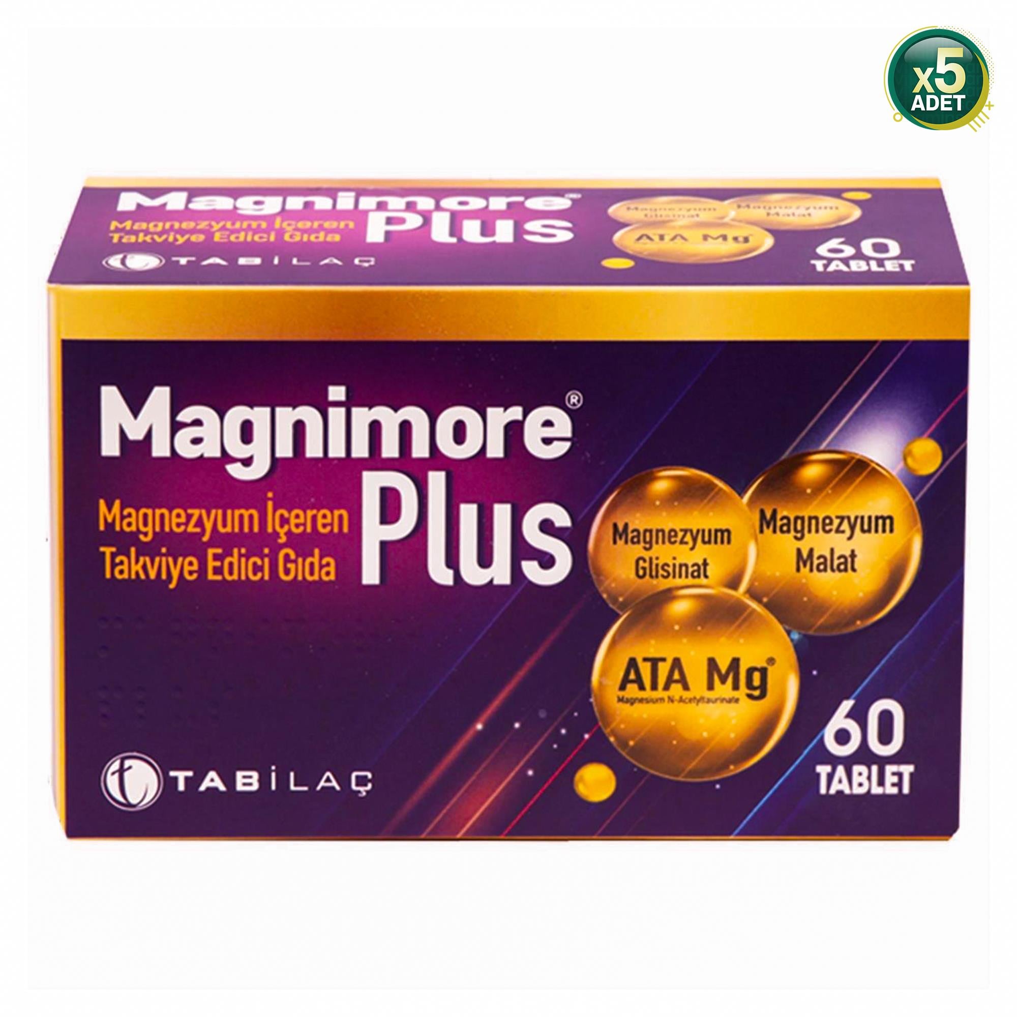 Magnimore Plus 60 Tablet 5'li