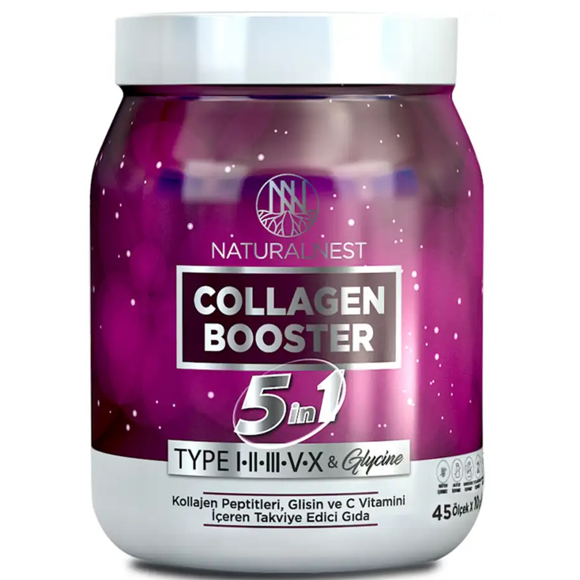 NaturalNest Collagen Booster 5 in 1 Kolajen 450 gr