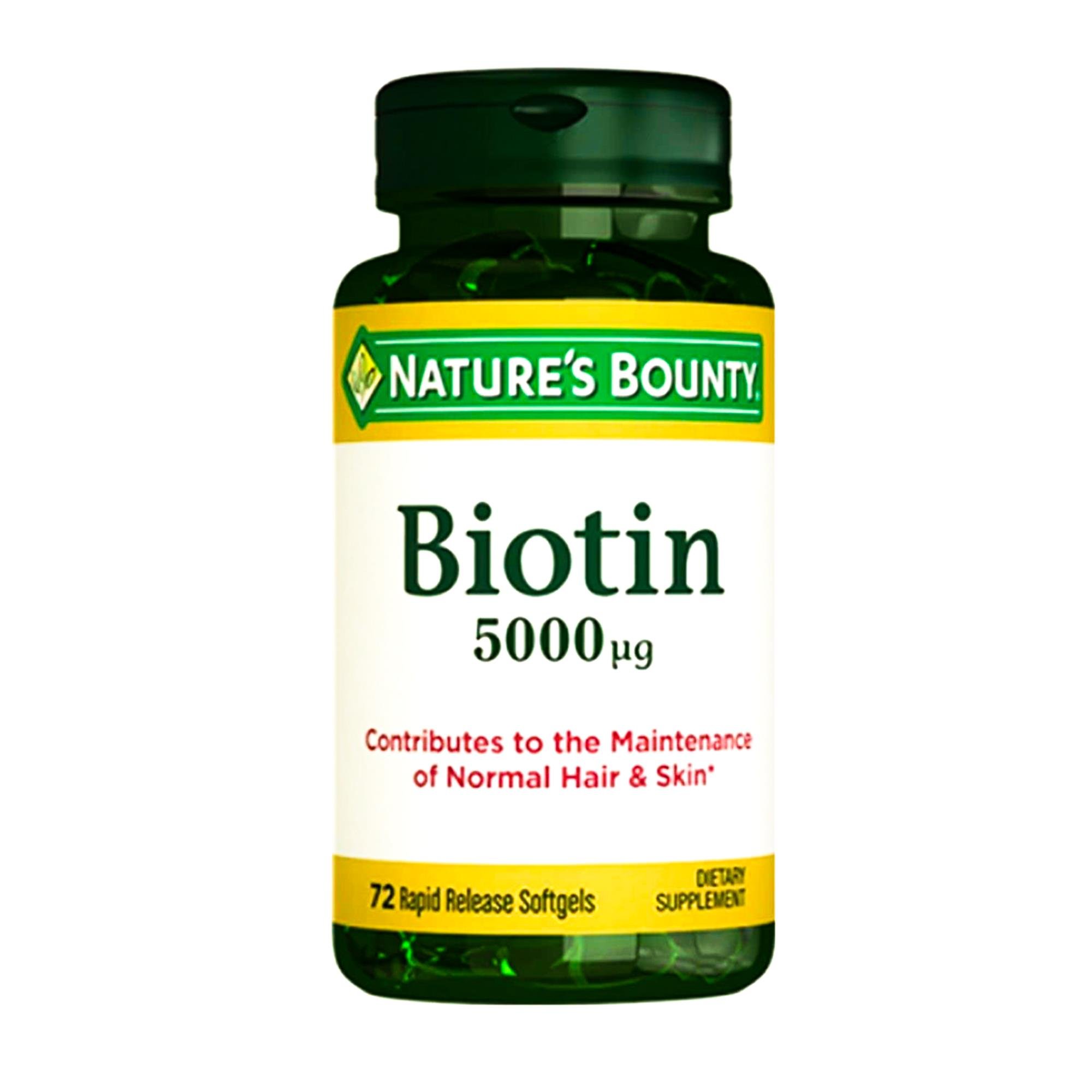 Natures Bounty Biotin 5000 mcg Takviye Edici Gıda 72 Kapsül