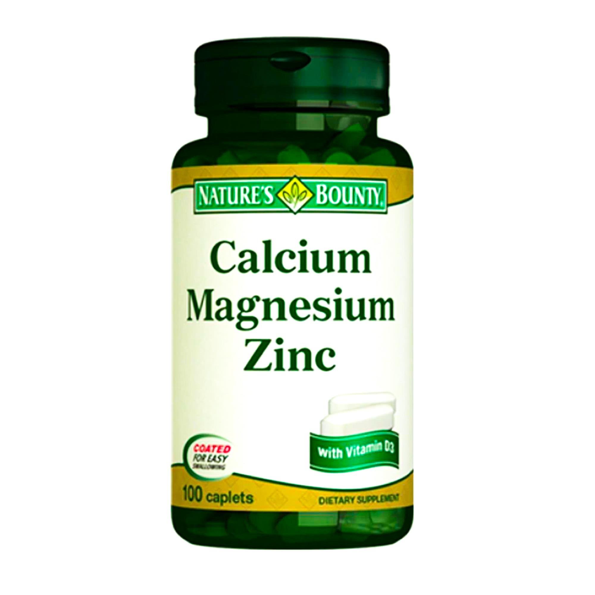 Natures Bounty Calcium Magnesium Zinc + D3 Takviye Edici Gıda 100 Tablet