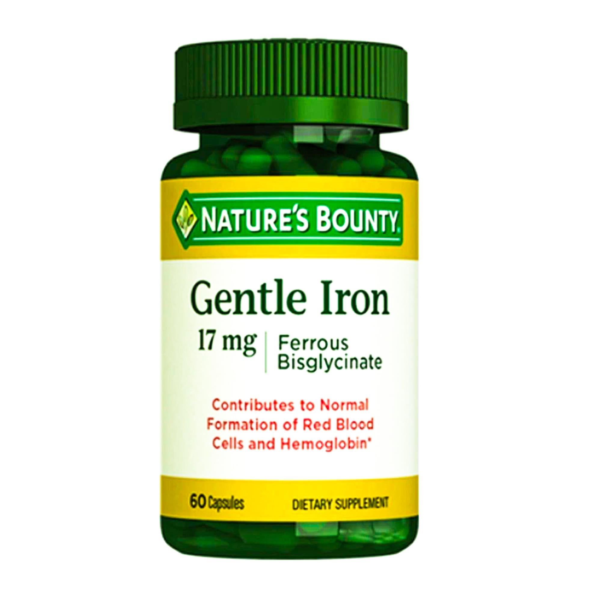 Nature's Bounty Gentle Iron 17 mg 60 Kapsül