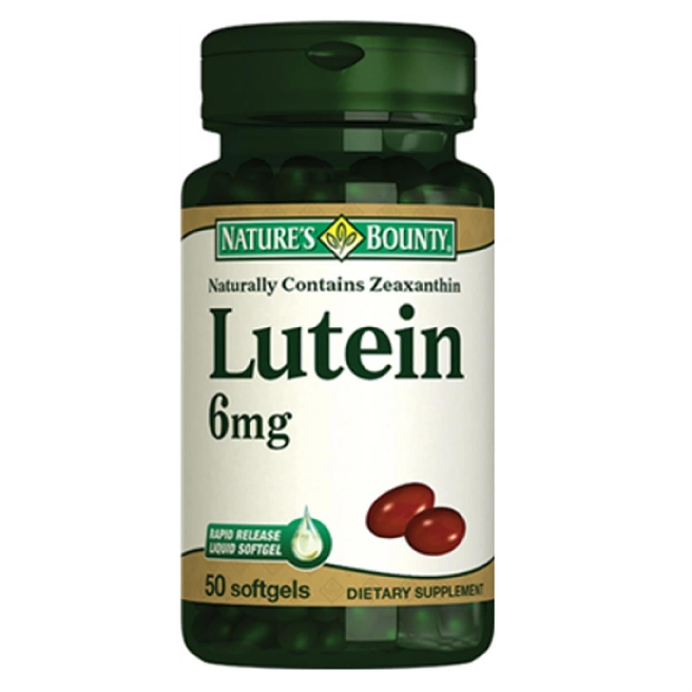 Natures Bounty Lutein 6 mg Takviye Edici Gıda 50 Kapsül
