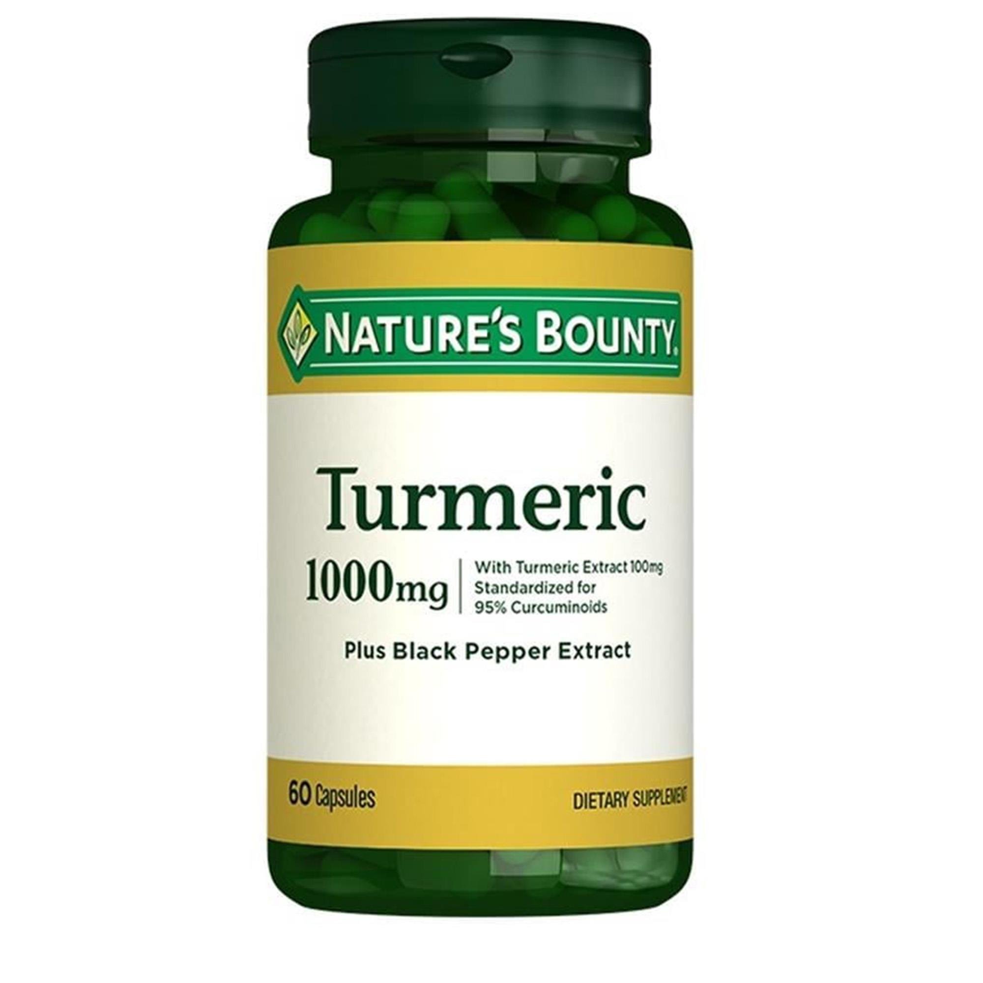 Natures Bounty Turmeric 1000 mg Plus Black Pepper 60 Kapsül