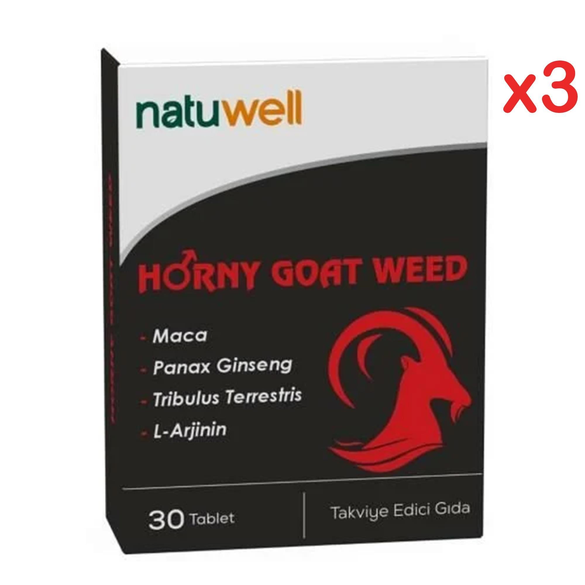 Natuwell Horny Goat Weed 30 Tablet 3 Adet