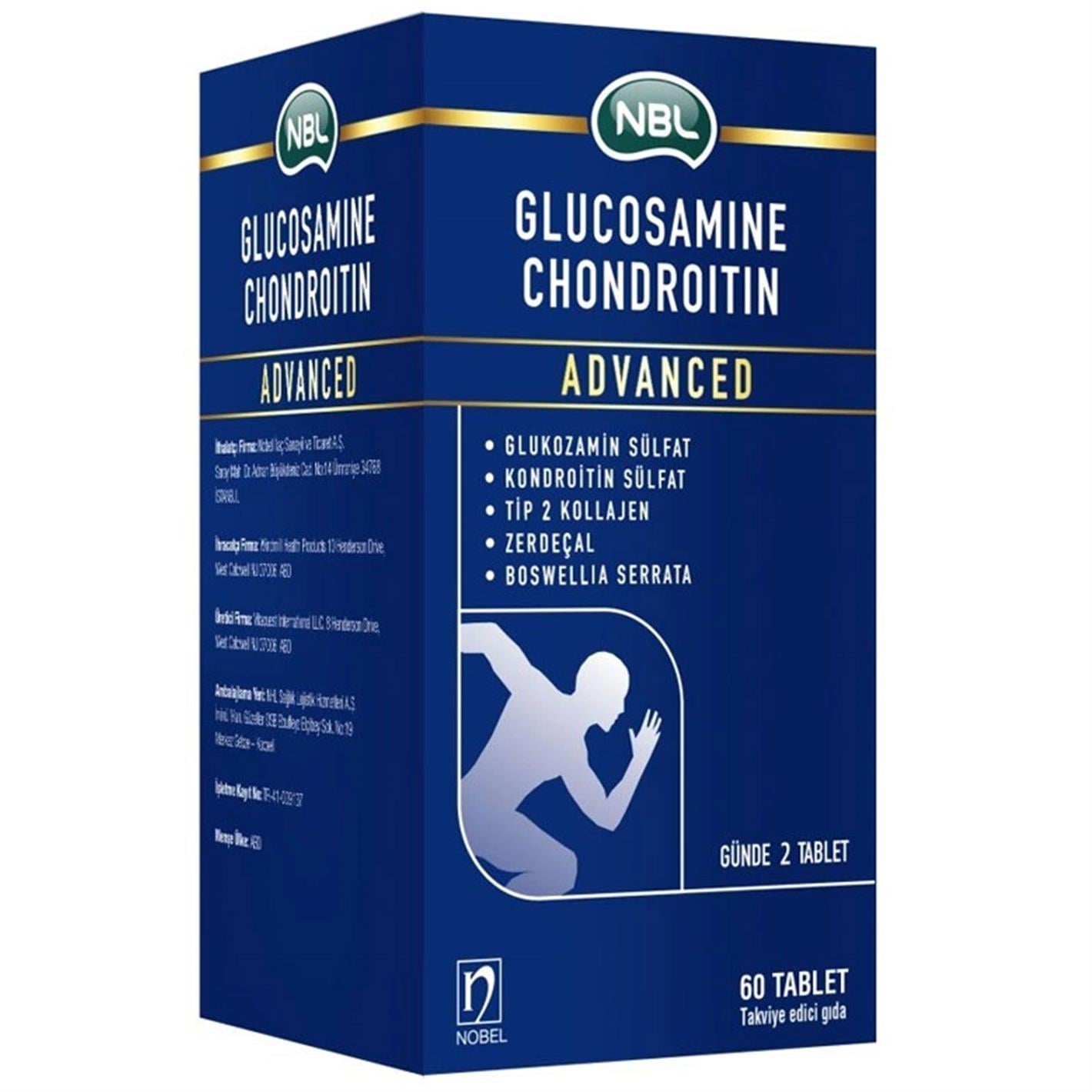 NBL Glukozamin Kondroitin Advanced 60 Tablet