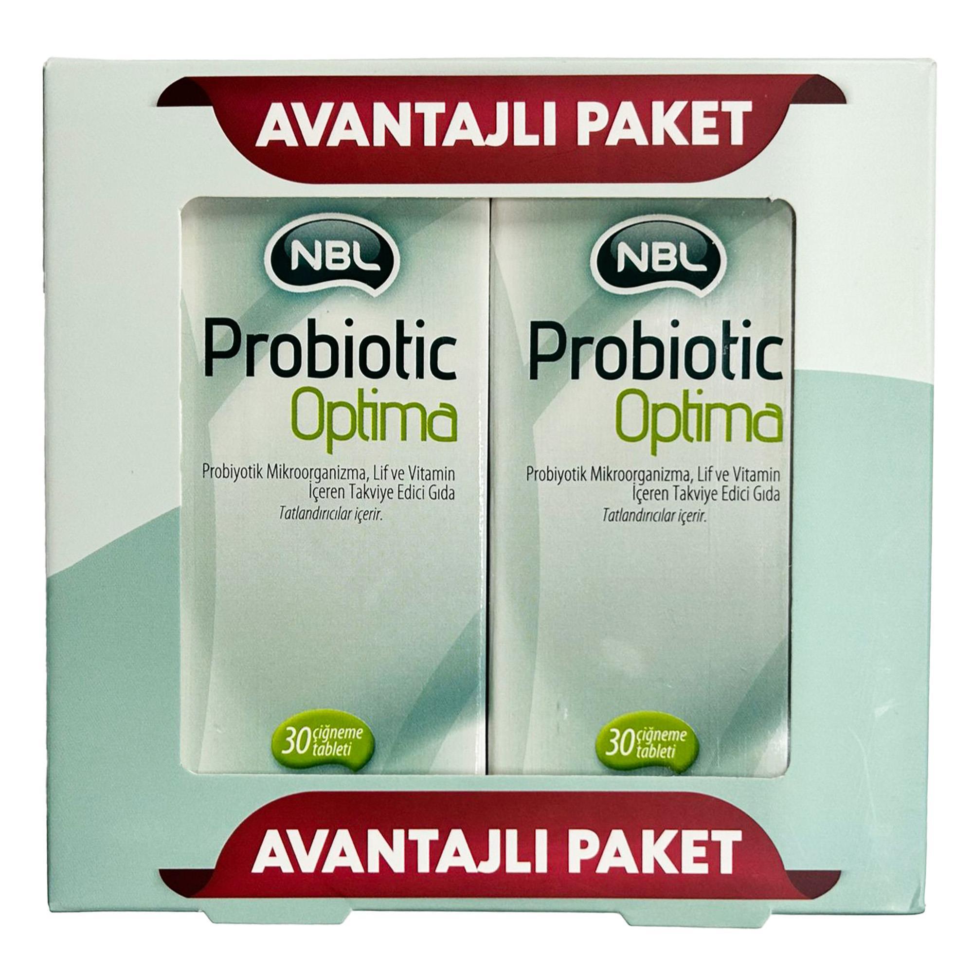 NBL Probiotic Optima 30 Çiğneme Tableti İkili Avantaj Paketi