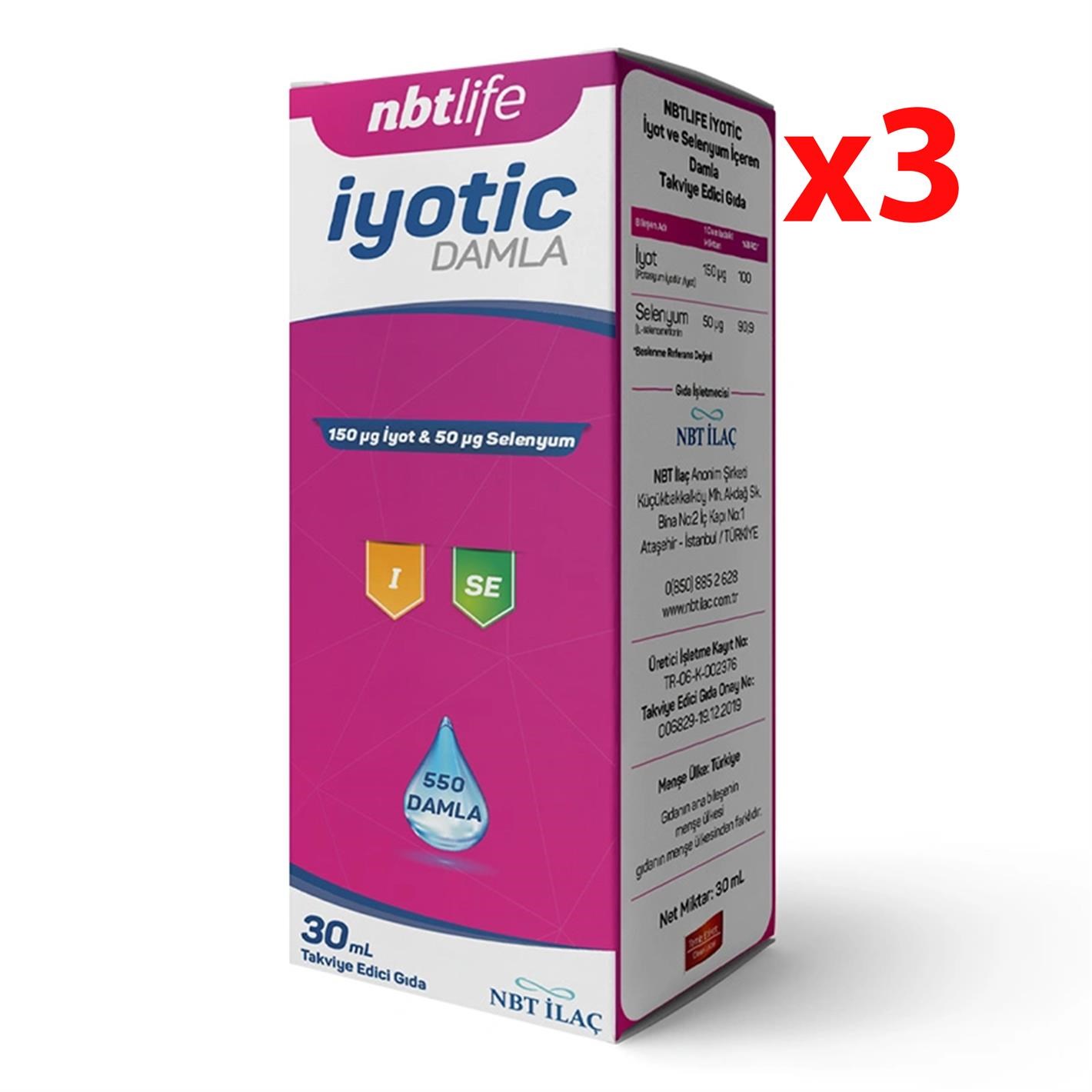 NBT Life Iyotic Damla 30 ml 3 Adet