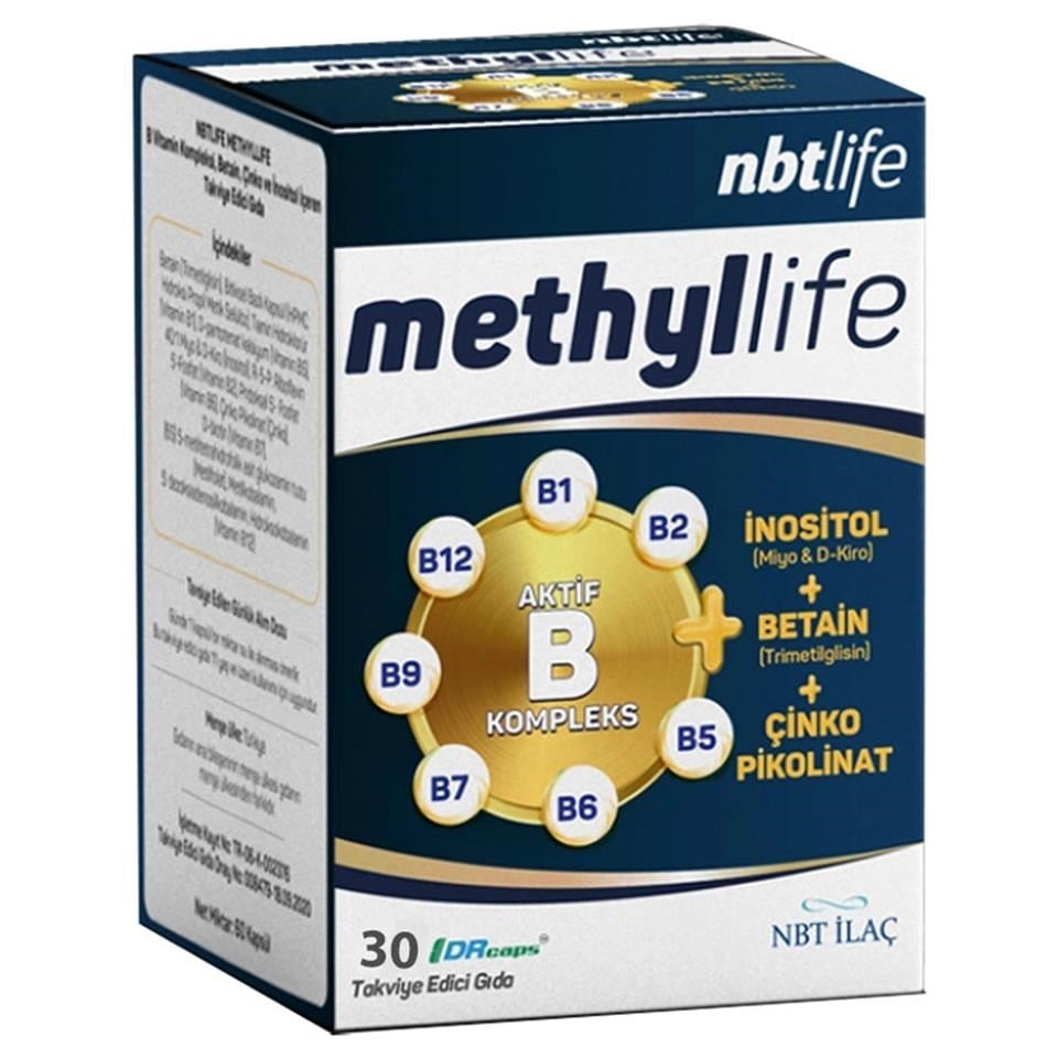 NBT Life Methyllife 30 Kapsül Takviye Edici Gıda