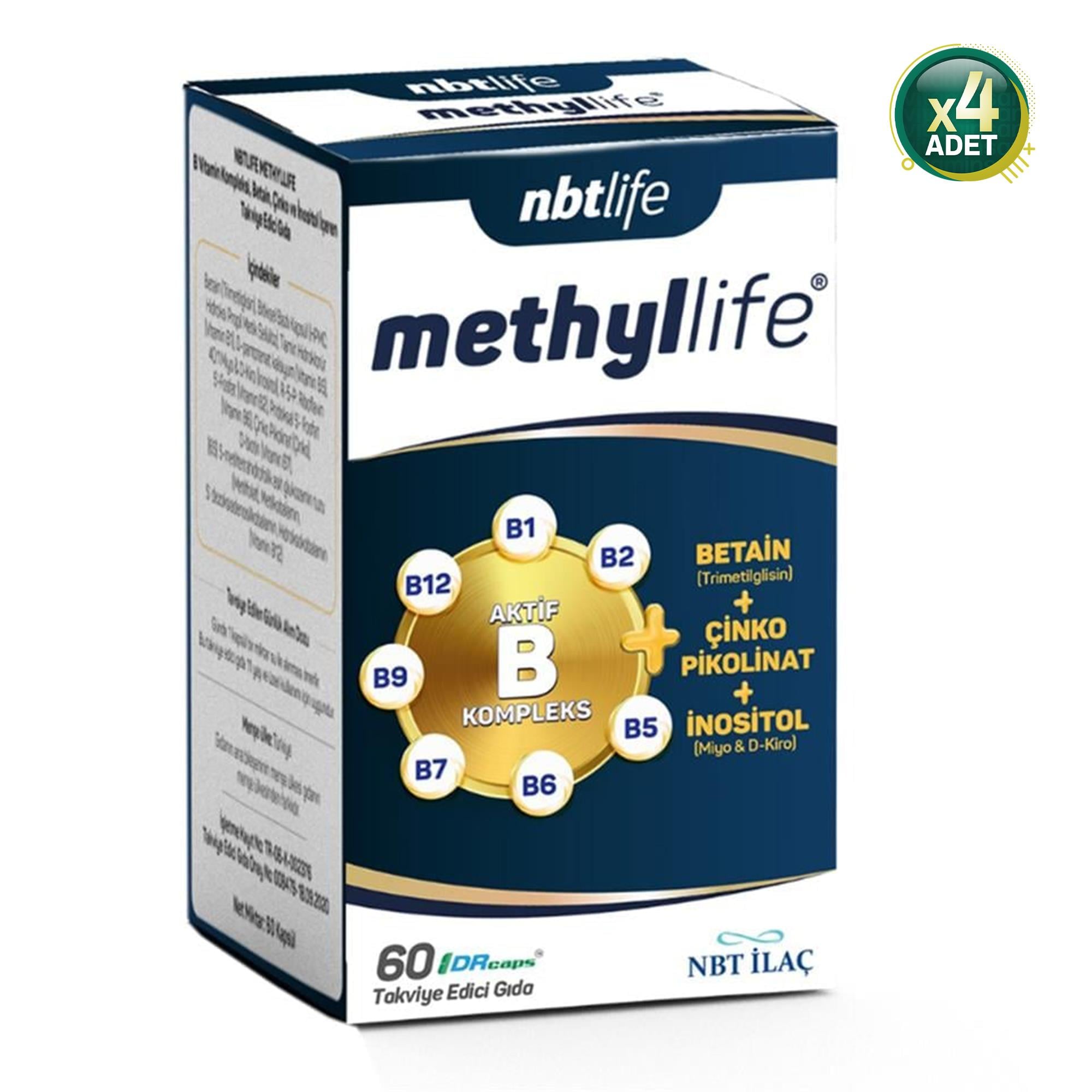 Nbt Life Methyllife 60 Kapsül 4 Adet