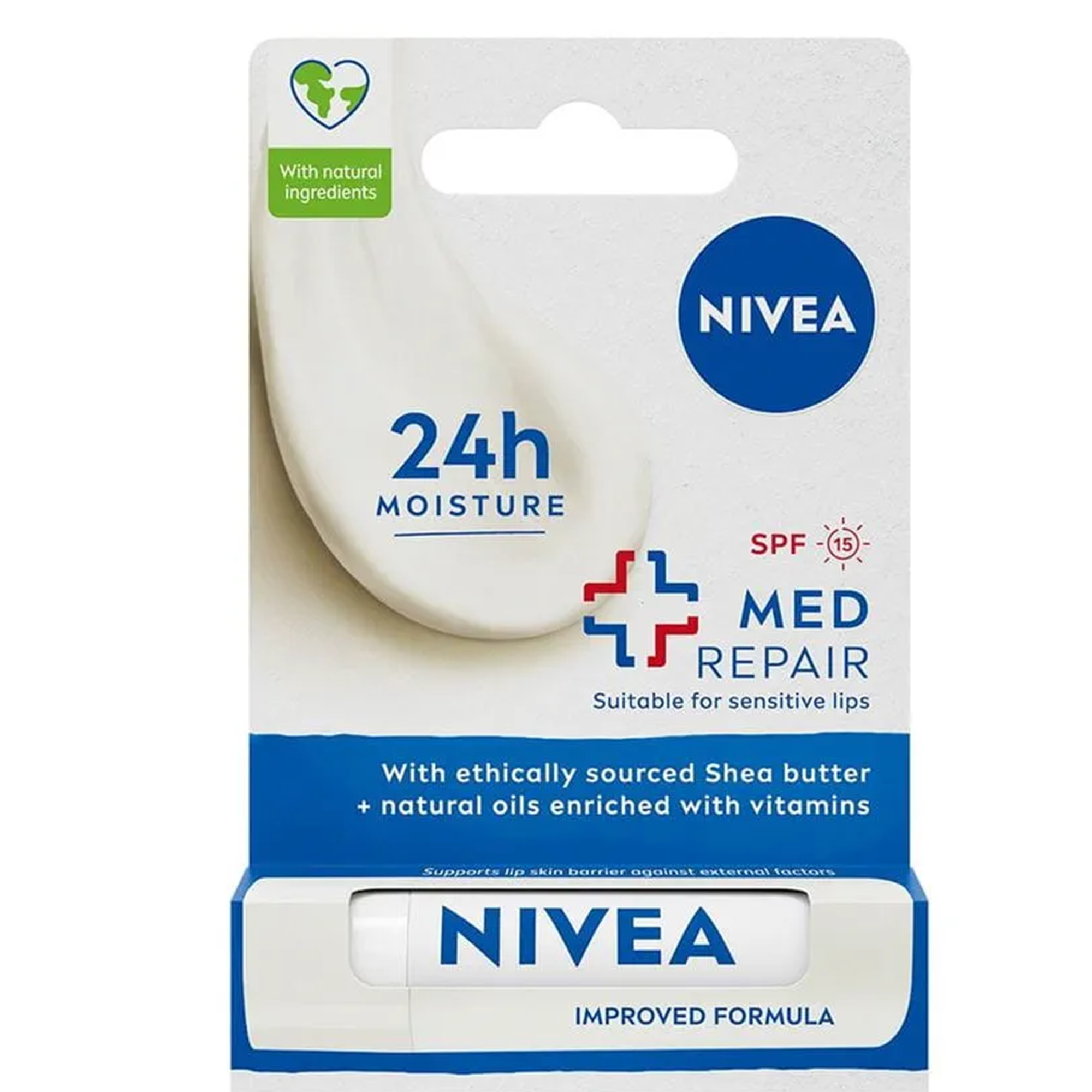 Nivea Bakım Yapan Dudak Bakım Kremi SPF 15 Med Repair 4,8 gr