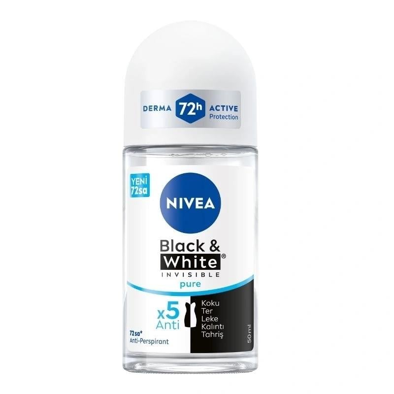 Nivea Invisible Black & White Pure Kadın Deodorant Roll-on 50 ml