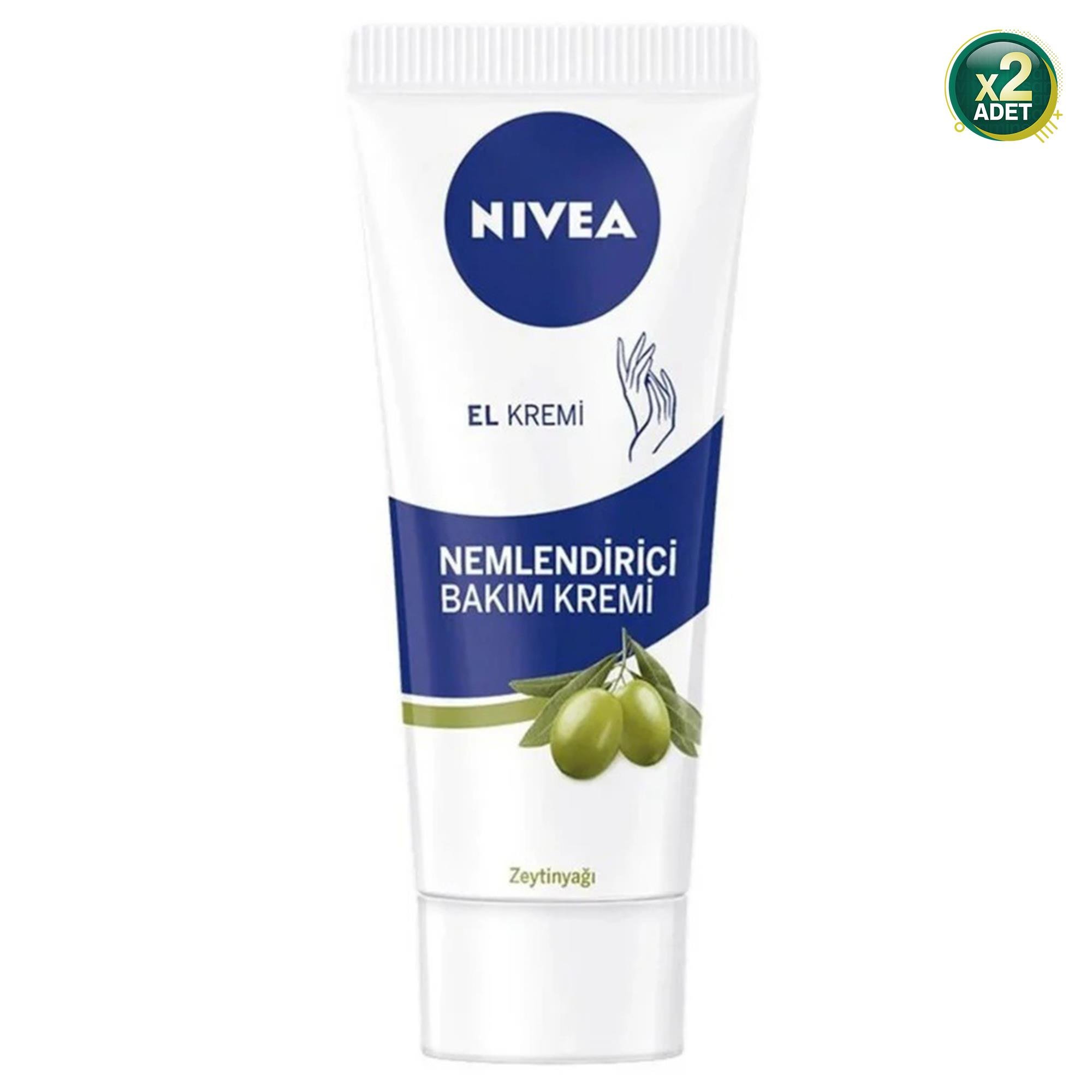 Nivea Zeytinyağlı Nemlendirici 75 ml El Kremi 2 Adet