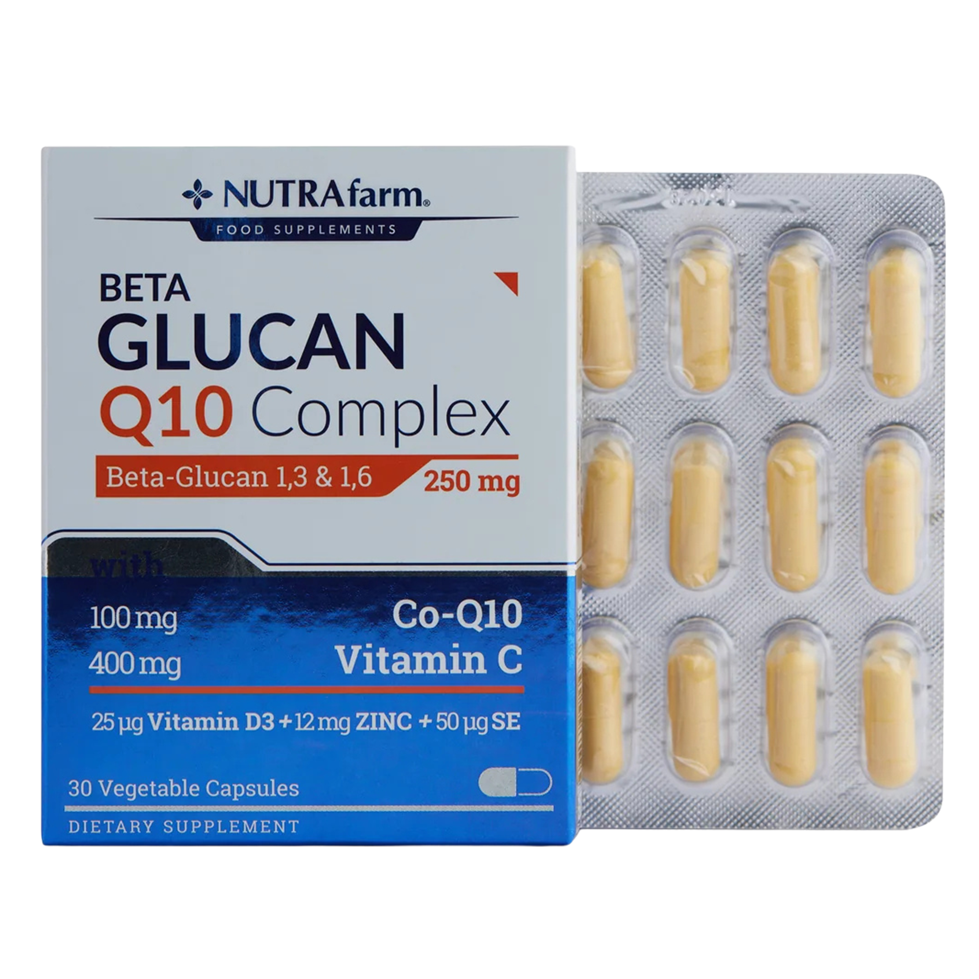 Nutrafarm Beta Glucan Q10 Complex 30 Kapsül