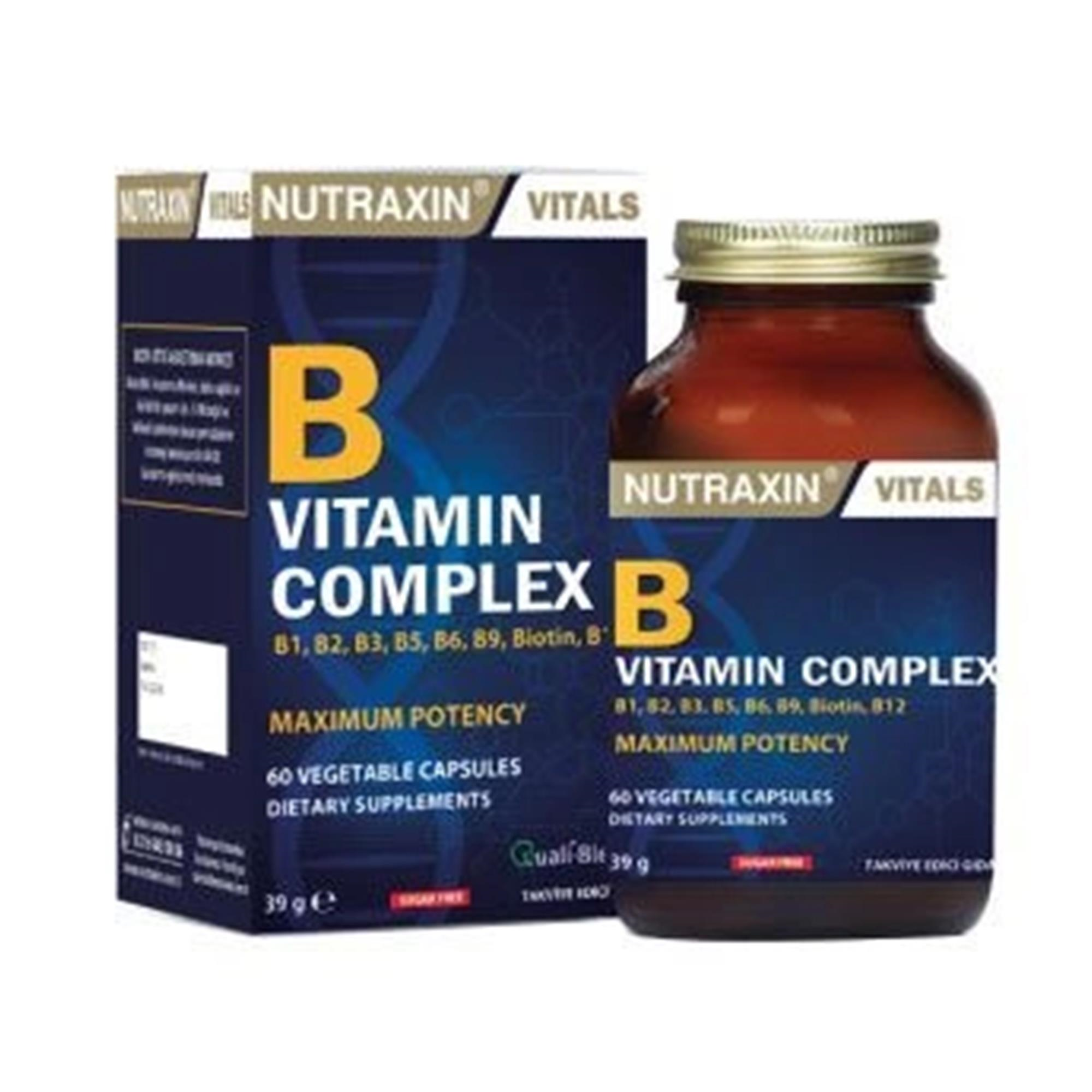 Vento Store B Vitamin Complex – 10 Farklı B Vitamini Içerikli Takviye – 60 Tablet – Enerji, Sinir Sistemi ve Cil - Standart