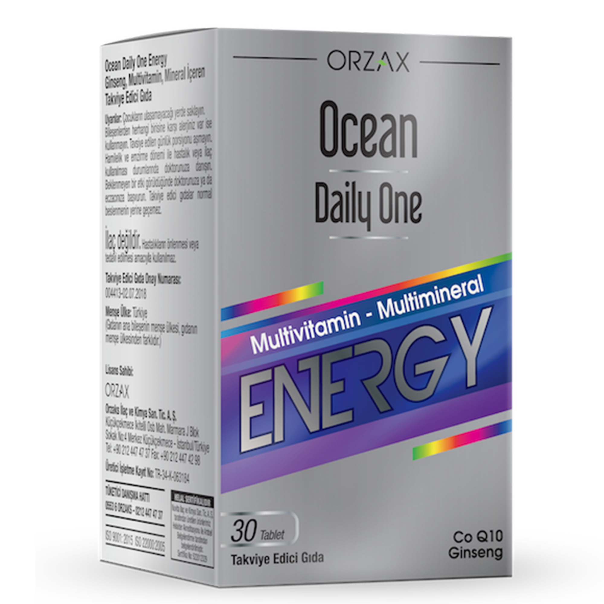 Ocean Daily One Energy 30 Tablet - Aromasız 
