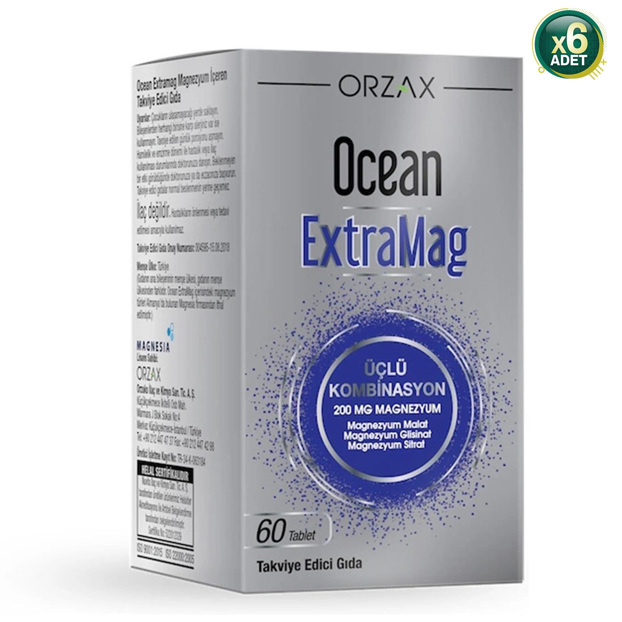 Ocean Extramag 60 Tablet 6'lı