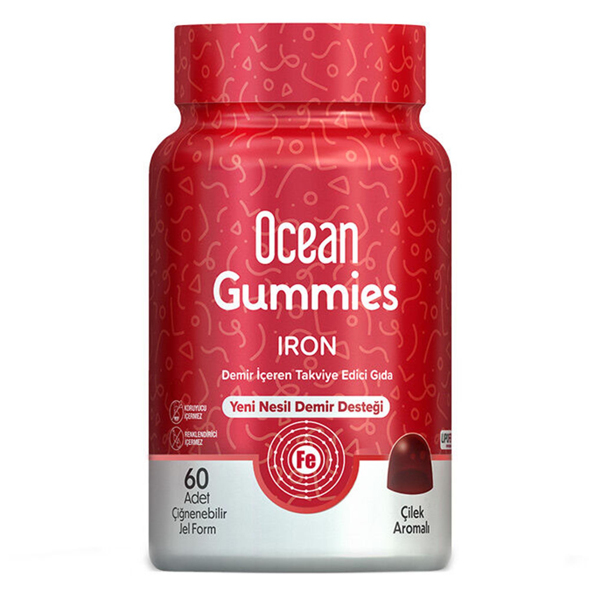 Ocean Gummies Iron 60 Jel Form