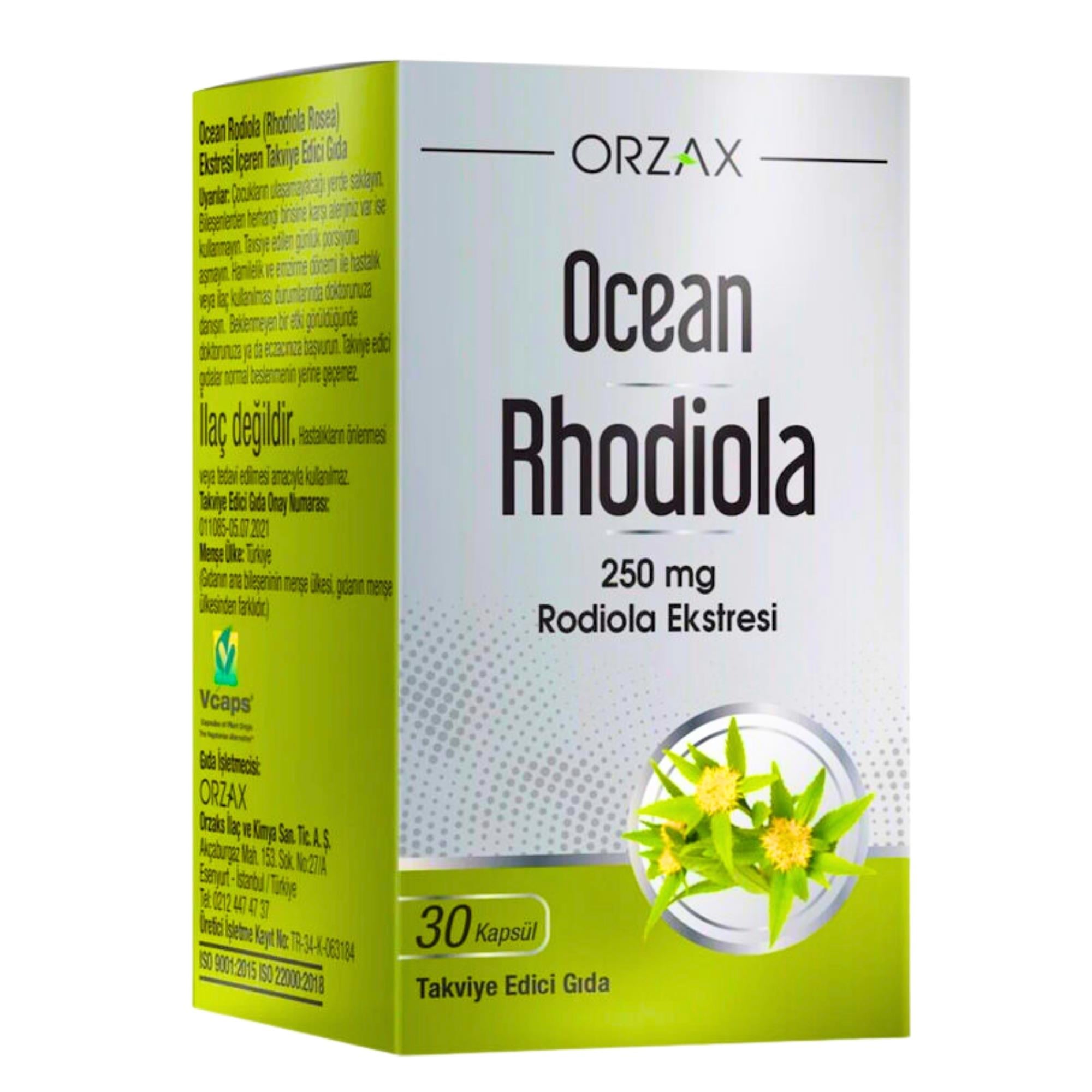 Ocean Rhodiola 250 mg 30 Kapsül