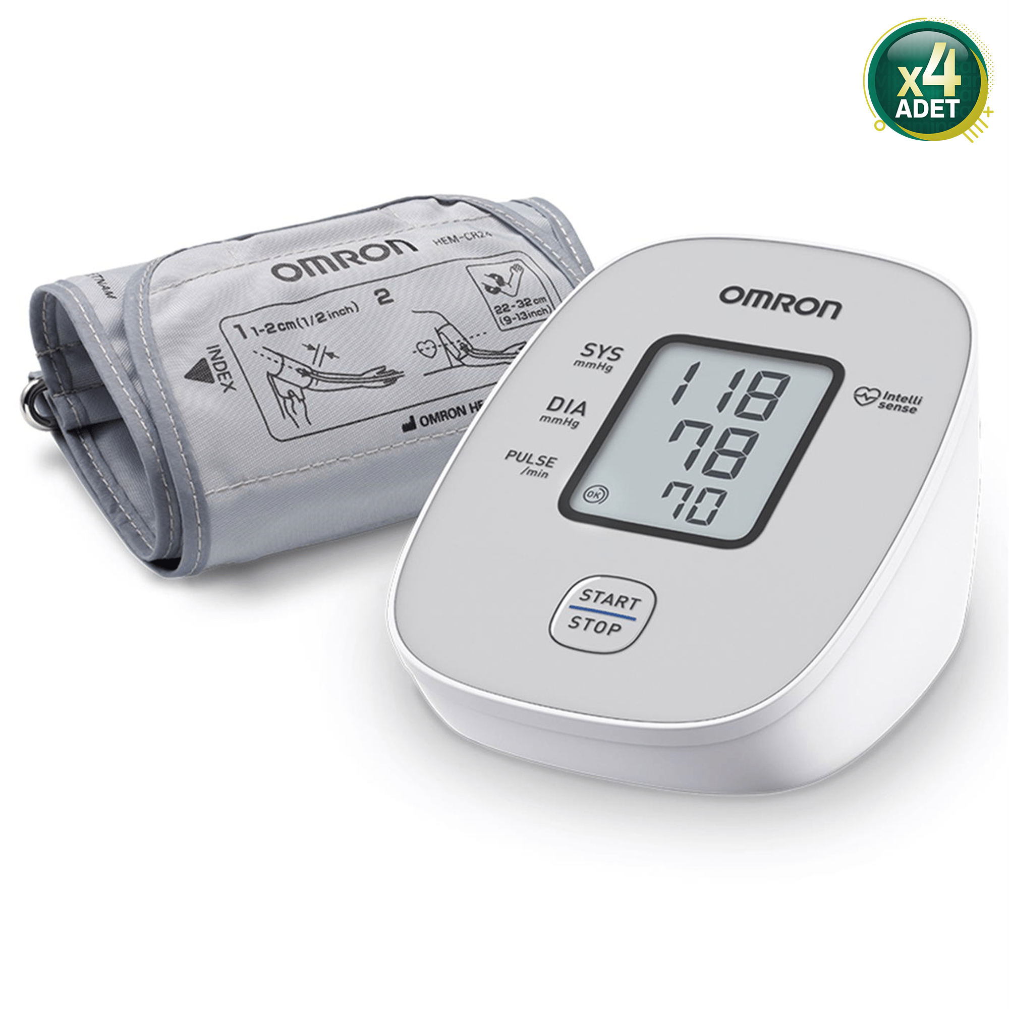 Omron M2 Basic Koldan Tansiyon Ölçer (4 Adet)