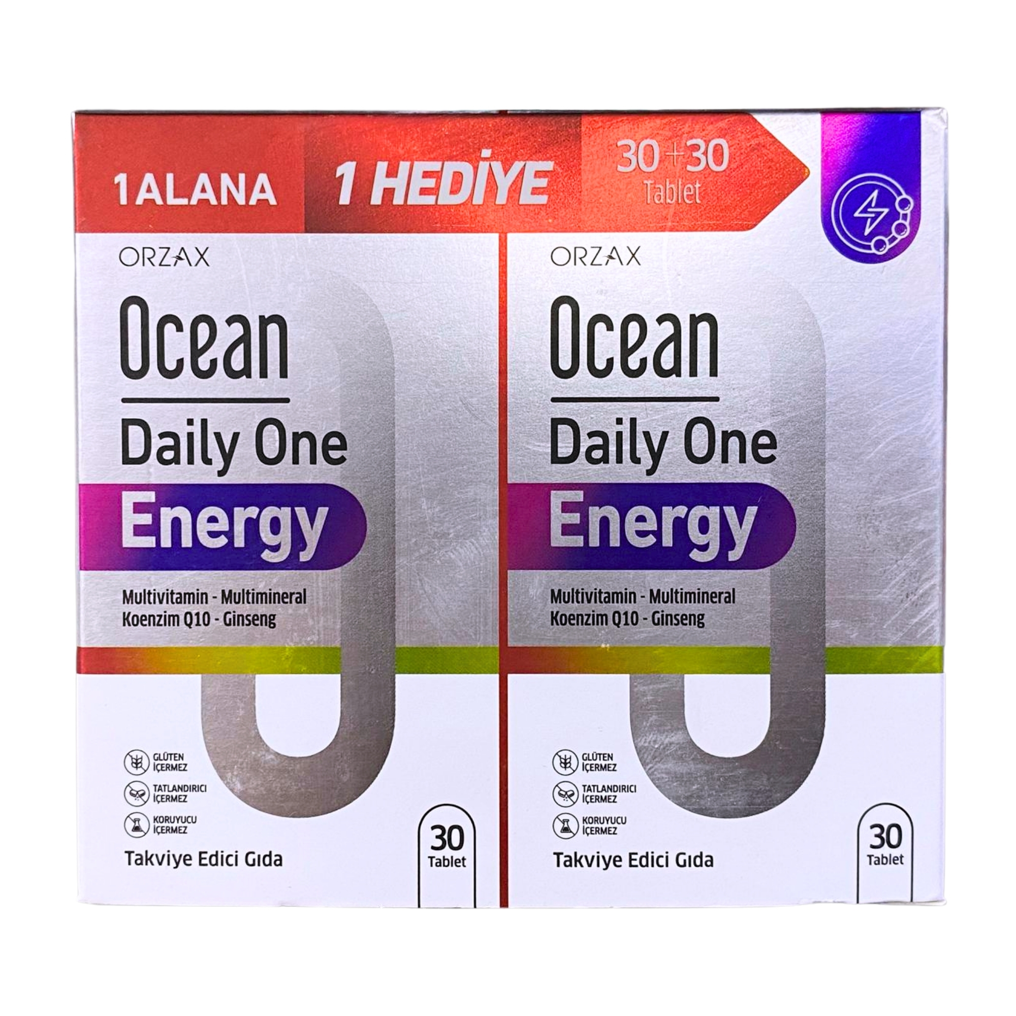 Asfstore Ocean Daily One Energy 30 Tablet 1 Alana 1 Bedava - -