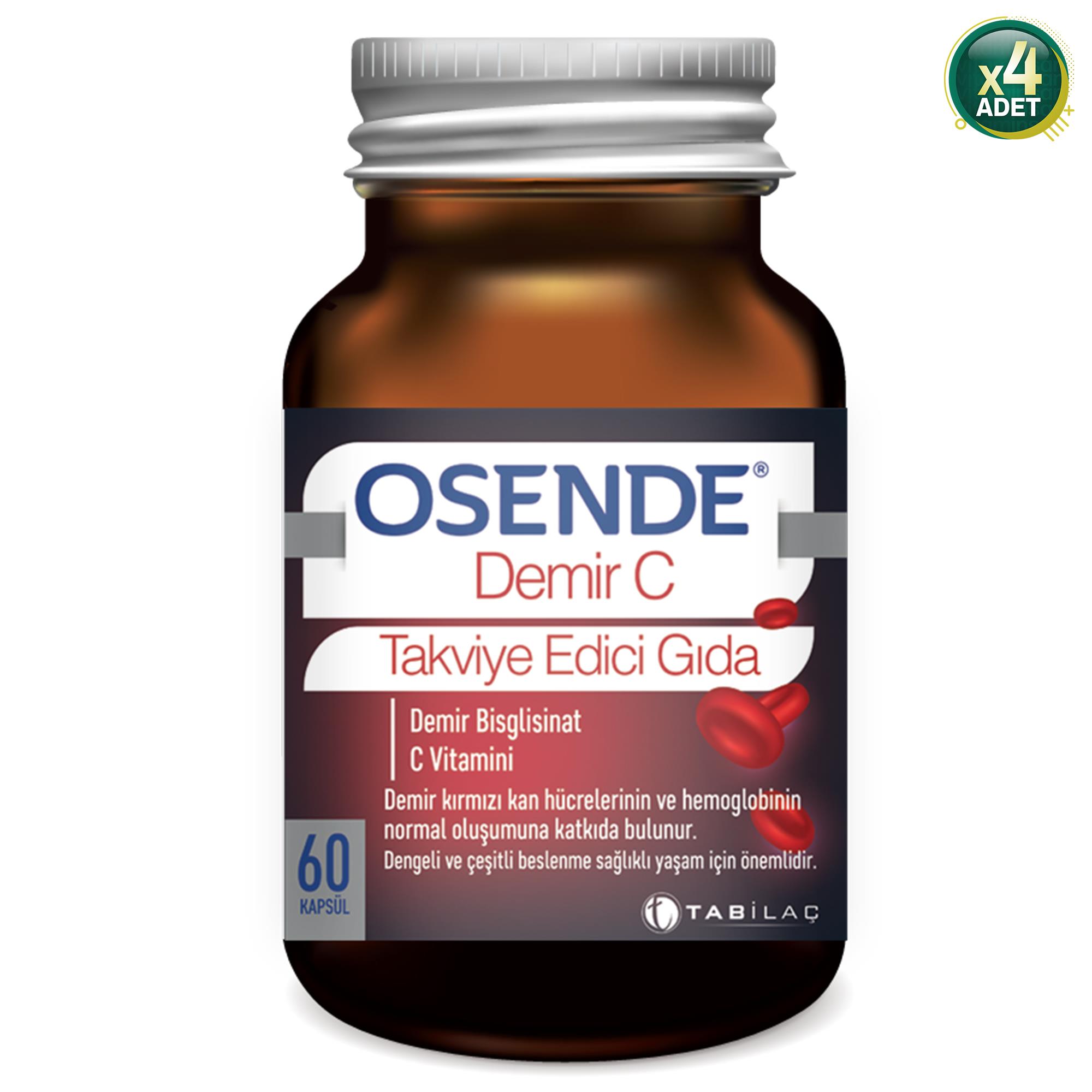 Osende Demir C 60 Kapsül 4 Adet