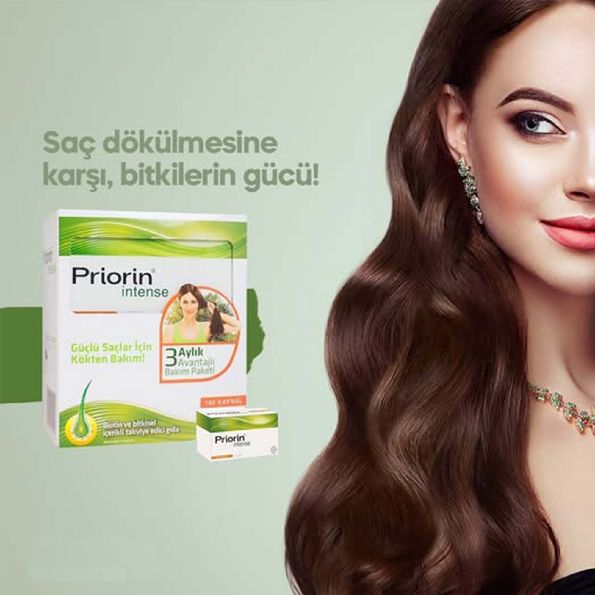 Bayer Priorin Intense 3 Aylık Avantajlı Paket 120 + 60 Kapsül